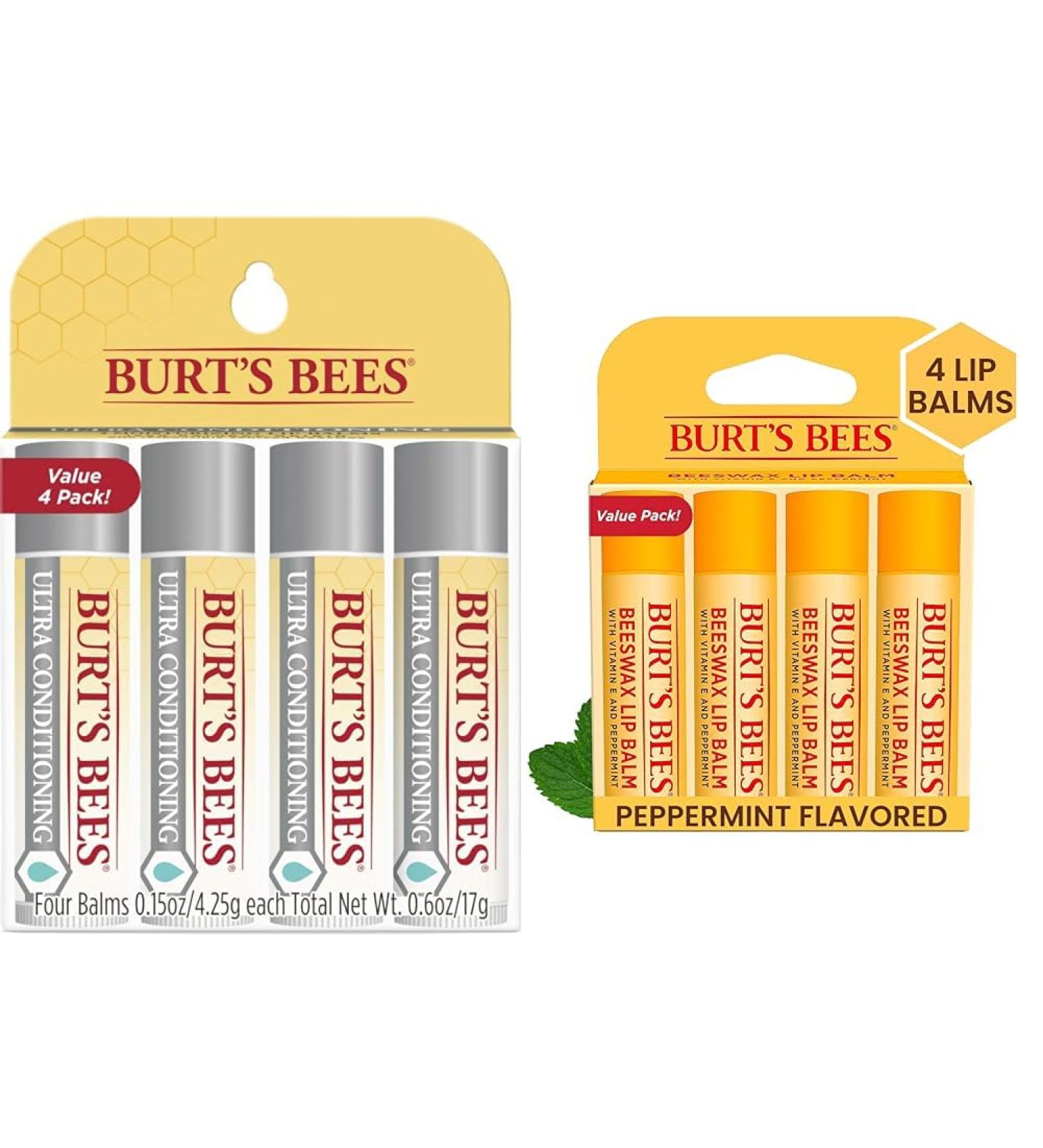 Burt's Bees Ultra Conditioning Moisturizing Lip Balm & Lip Balm Stocking Stuffers - Buy Online on GoSupps.com
