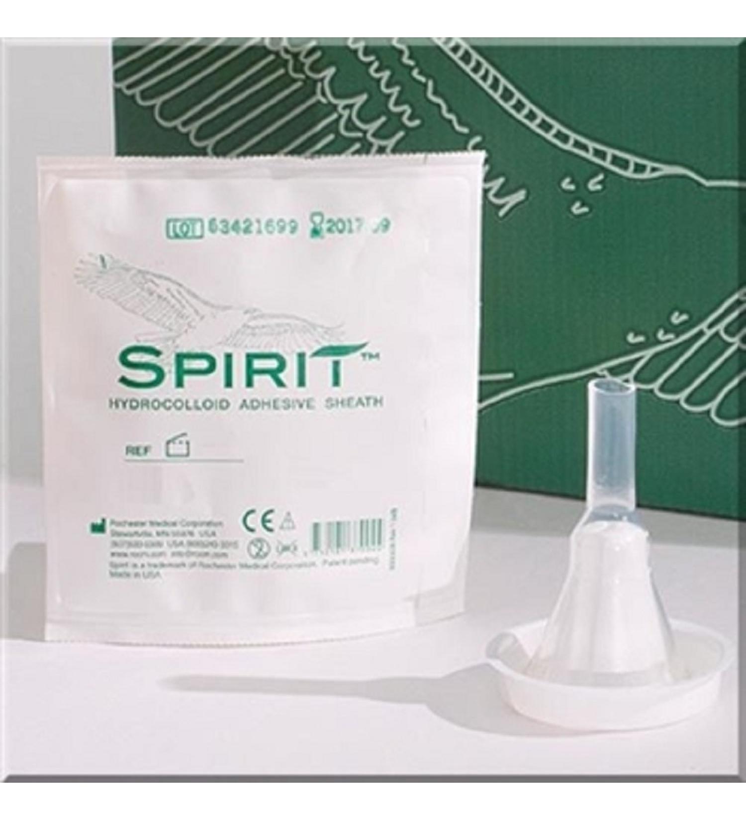 30 -Pack Spirit Condom Catheters Hydrocolloid Sheath Style 1, 29mm Medium Rochester/Bard