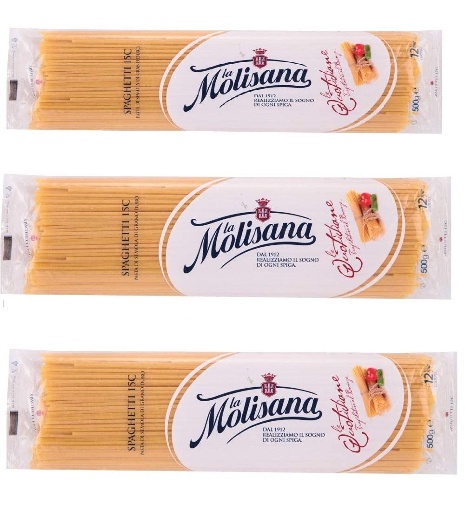  La Molisana 6 packets of spaghetti la molisane n 15 (3 kg) - Buy Online on GoSupps.com