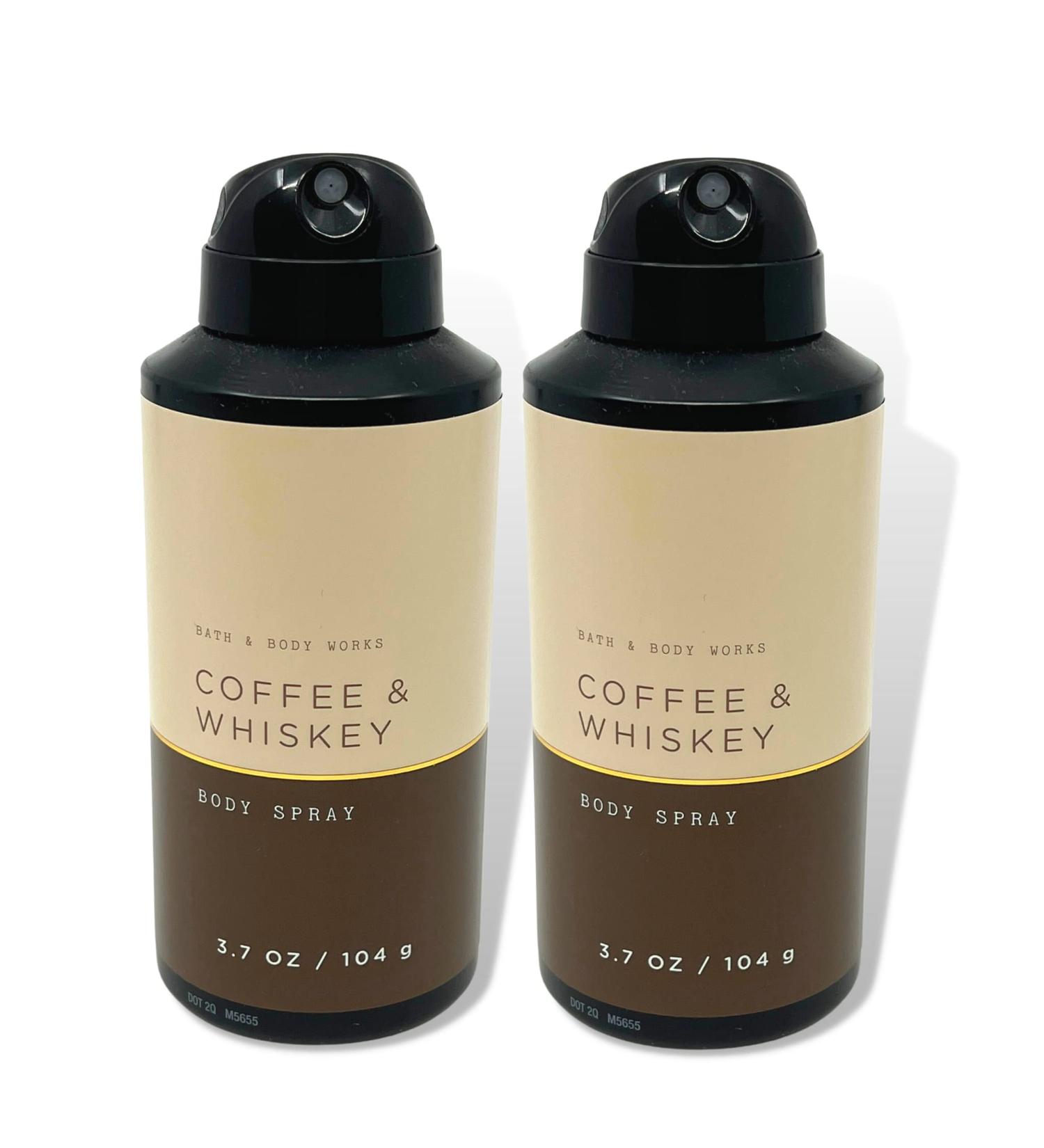 Bath & Body Works Coffee & Whiskey Body Spray for Men 2-pack 3.7oz Coffee & Whiskey (Bottle Artwork/Color May Vary) 1.85 Fl Oz (Pack of 2) - Buy Online on GoSupps.com