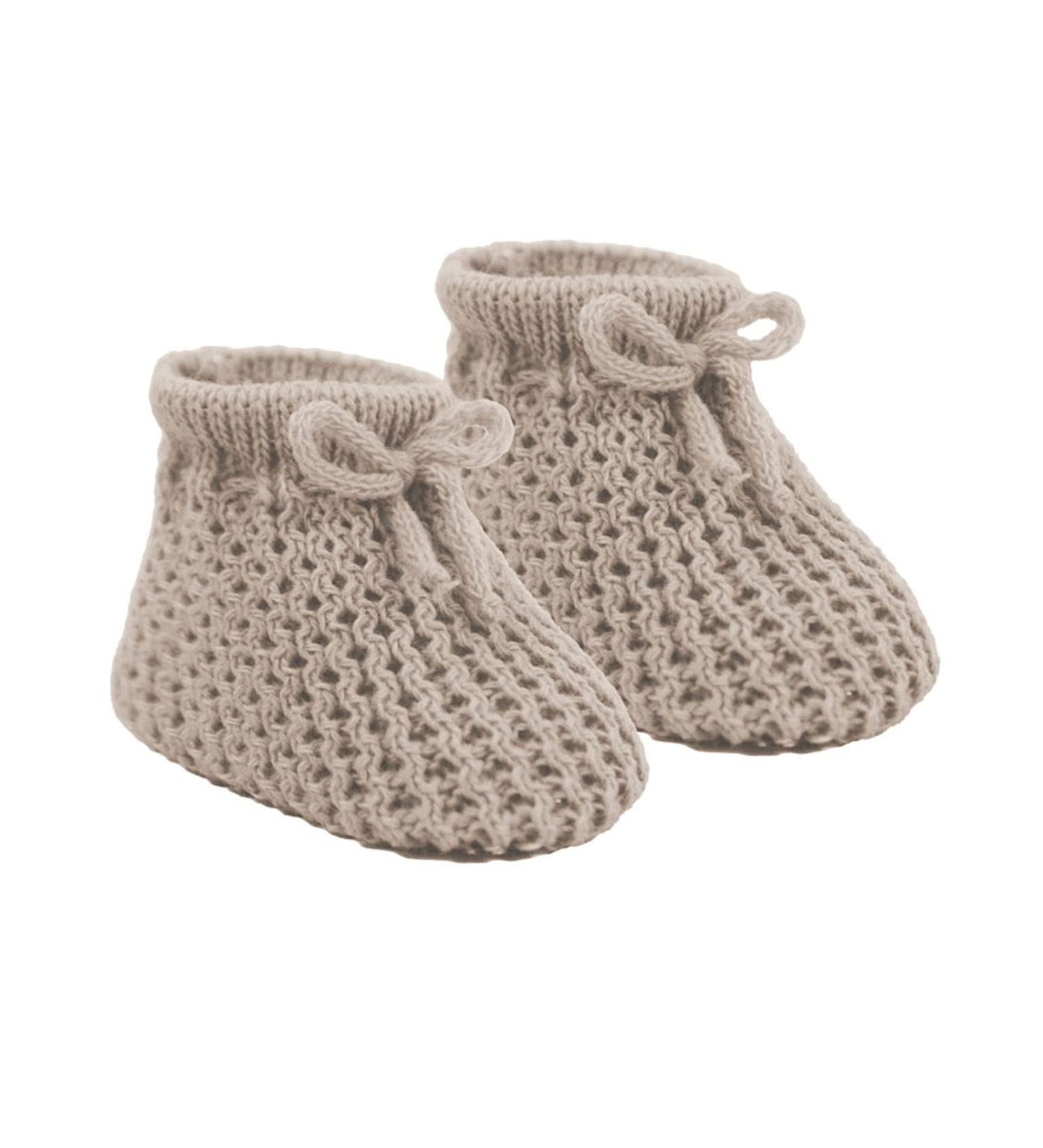 Newborn Baby Boys Girls Mesh Booties Baby Knitted Bootees Soft Cute Booties Baby Booties NB-3 Months S401 3 Months Coffee