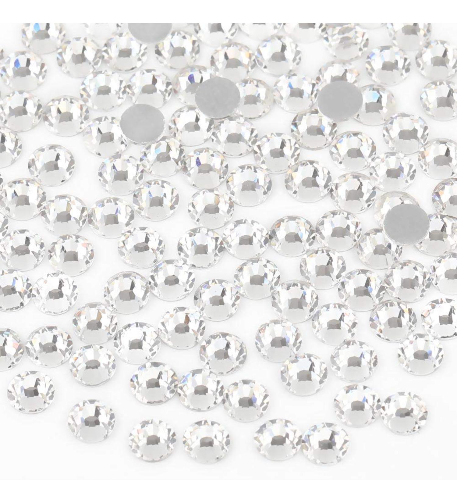 Buy Beadsland 288 PCS Flat Back Rhinestones - Crystal White Nail Crystals SS34 (7.1-7.3mm) for Stunning Nail Art - International Shipping Available - Buy Online on GoSupps.com
