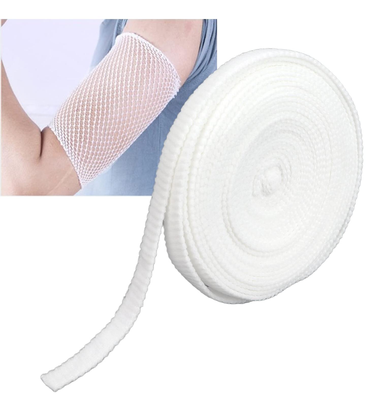 Elastic Net Bandage - 11 Yards Stretchable & Breathable Wound Dressing | Support Tube Bandage for Legs Wrists & Forearms - Buy Online on GoSupps.com
