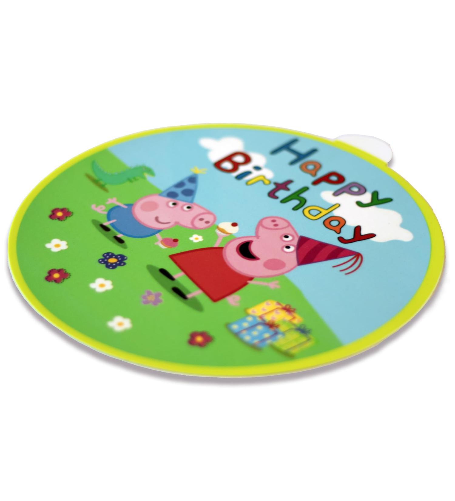 Delicious Fondant Cake Topper for Birthdays - Edible Paper Decoration | 20 cm Round Birthday Cake Decoration - Buy Online on GoSupps.com