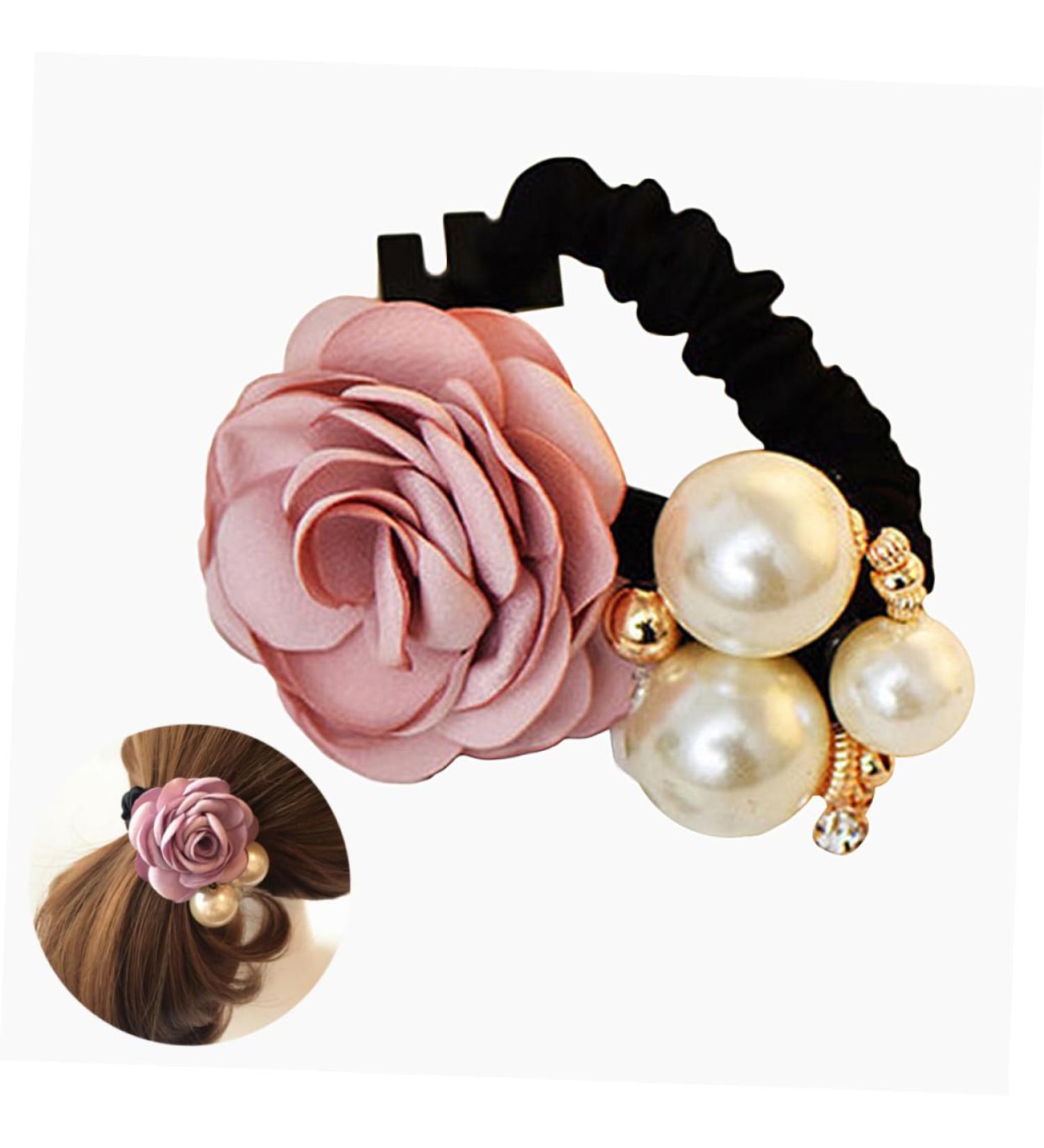 minkissy Little Girl Hair Ties Pearl Hair Ties Flower Pearl Hair Tie Flower Hair Rope Ponytail Hair Bands Flower Pearl Hair Rope Korean Version Hairpin Little Girls Hair Ties - Buy Online on GoSupps.com