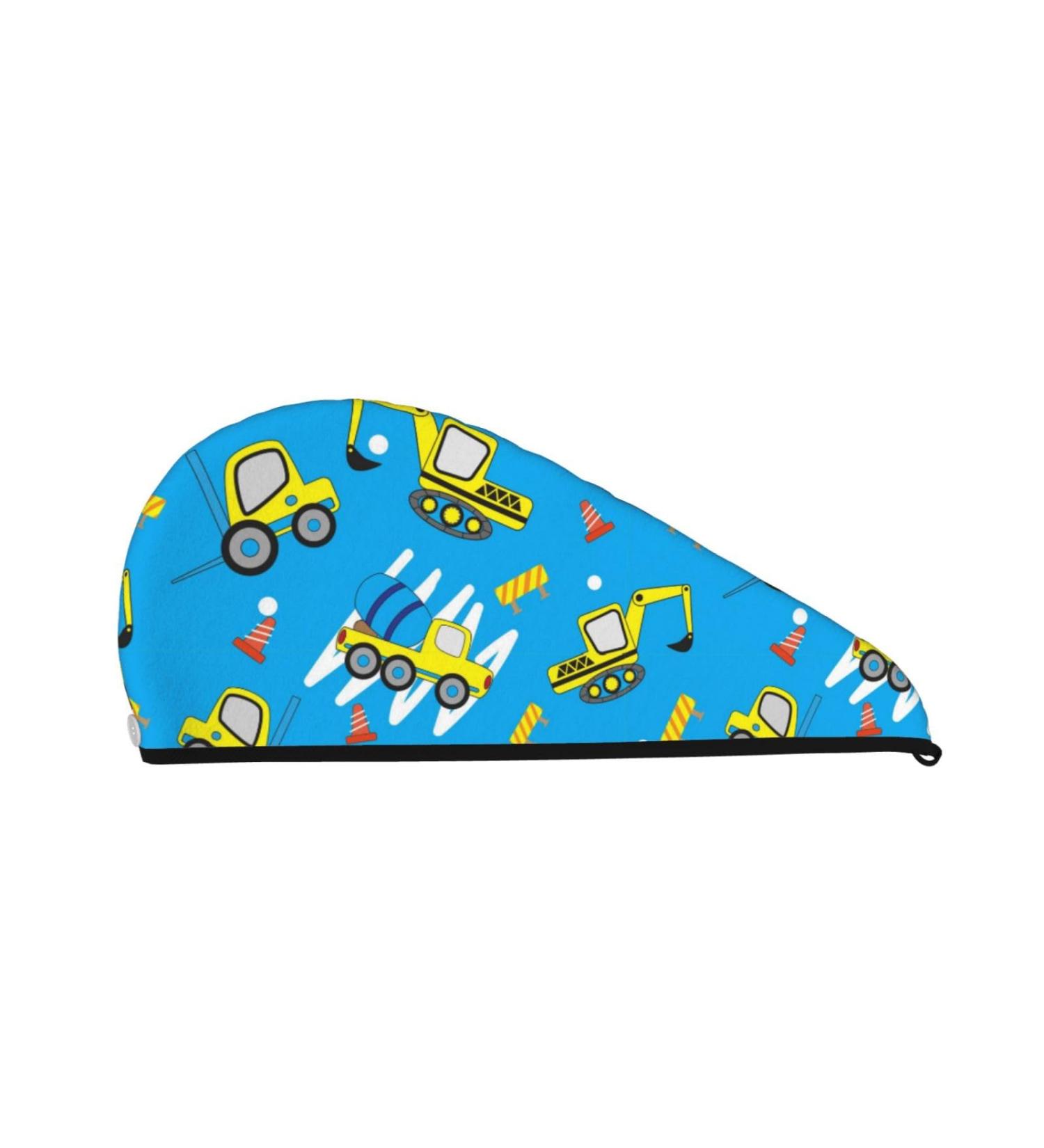Super Absorbent Cute Car Cartoon Microfiber Hair Towel Wrap - Quick Dry Coral Velvet for Long Curly & Thick Hair - Buy Online on GoSupps.com