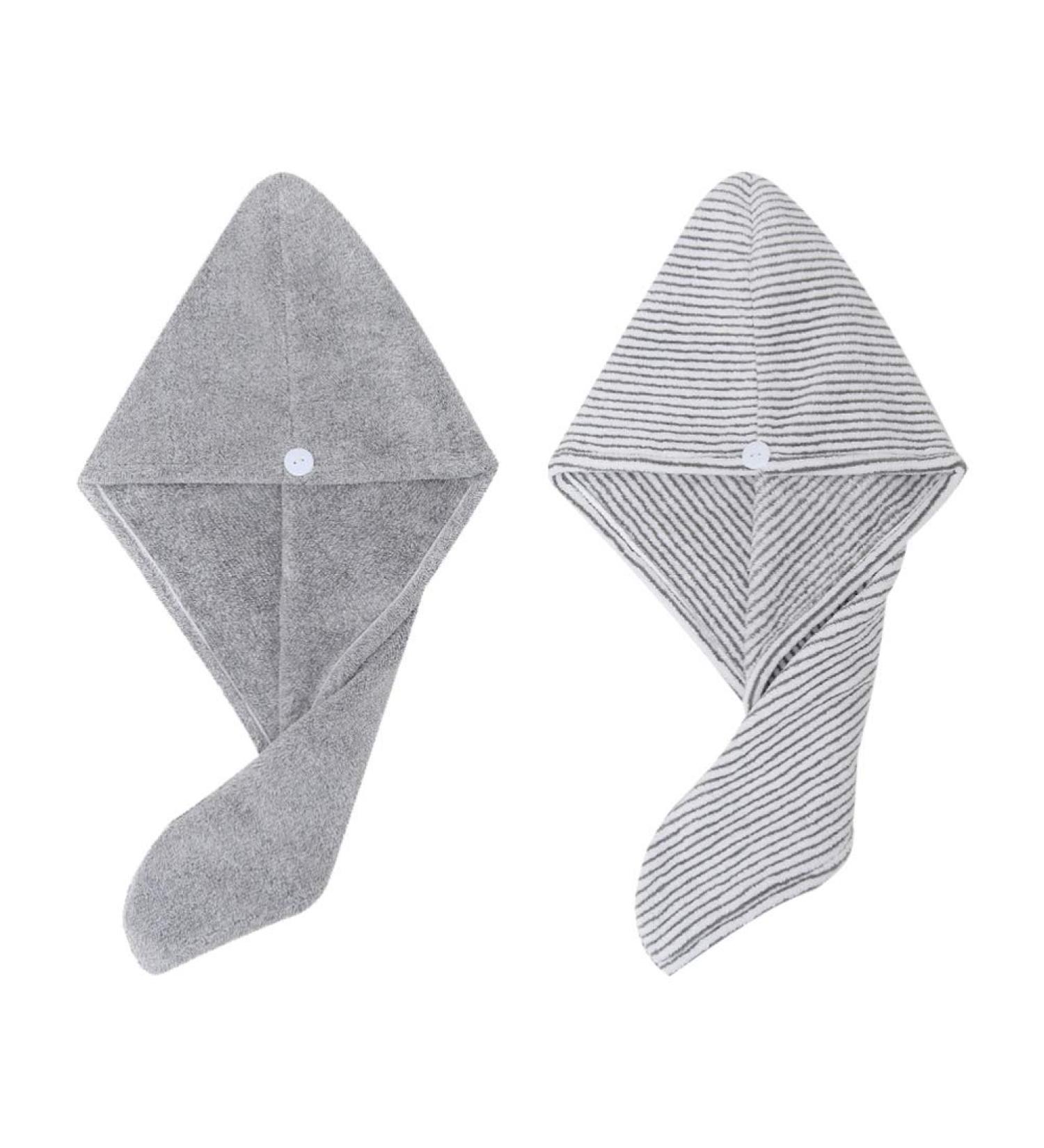 2-St Anti-Bacterial Bamboo Fiber Drying Hair Cap - Fast Drying Shower Hood & Absorbent Hair Dryer for Home - Buy Online on GoSupps.com