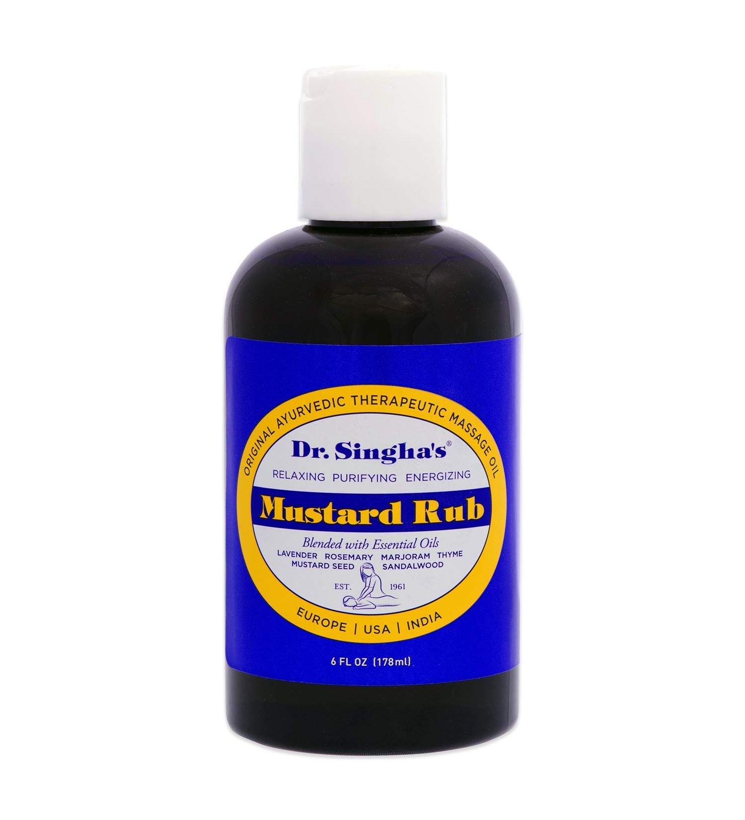 Dr. Singha's Original Ayurvedic Massage Oil - Relaxing Purifying & Energizing - 6 oz - Made in USA | International Shipping Available - Buy Online on GoSupps.com