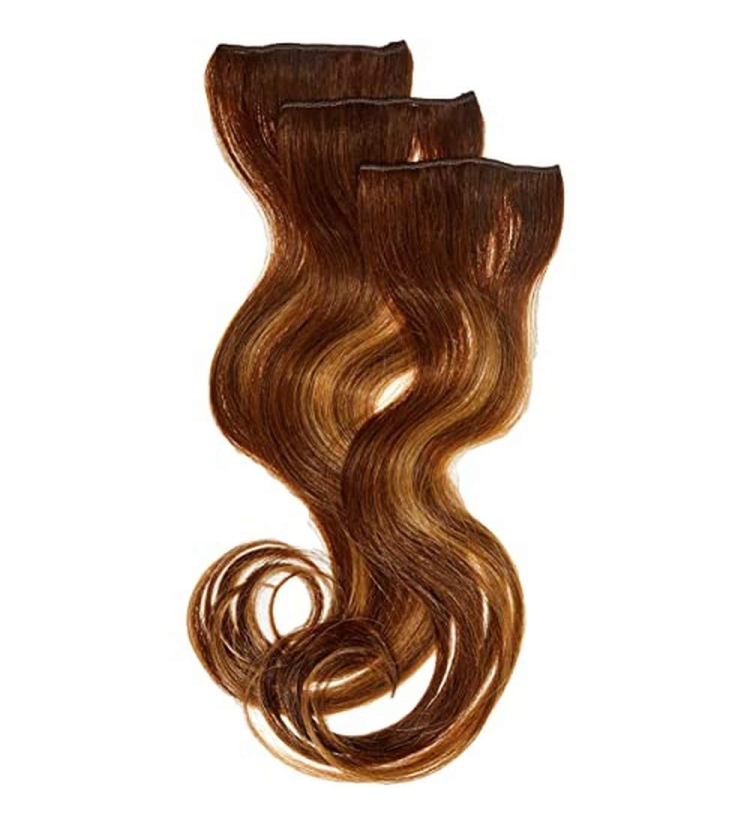 Balmain Double Hair Extensions - 3 Pieces Real Human Hair 40 cm (15.75 inch) Dark Blonde Gold Nuance 6g/8g - Shop Internationally - Buy Online on GoSupps.com