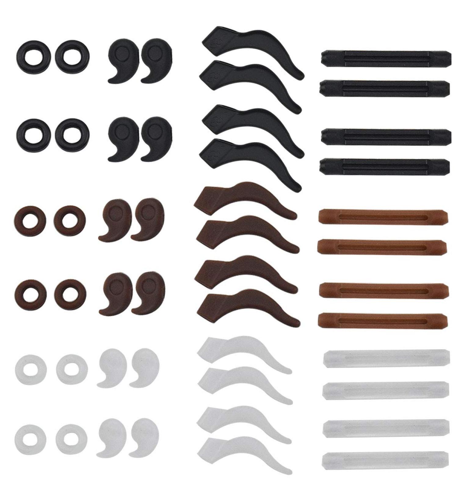 Jinlaili Anti-Slip Glasses Holders - 24 Pairs Silicone Rings for Secure Reading & Everyday Use - Buy Online on GoSupps.com