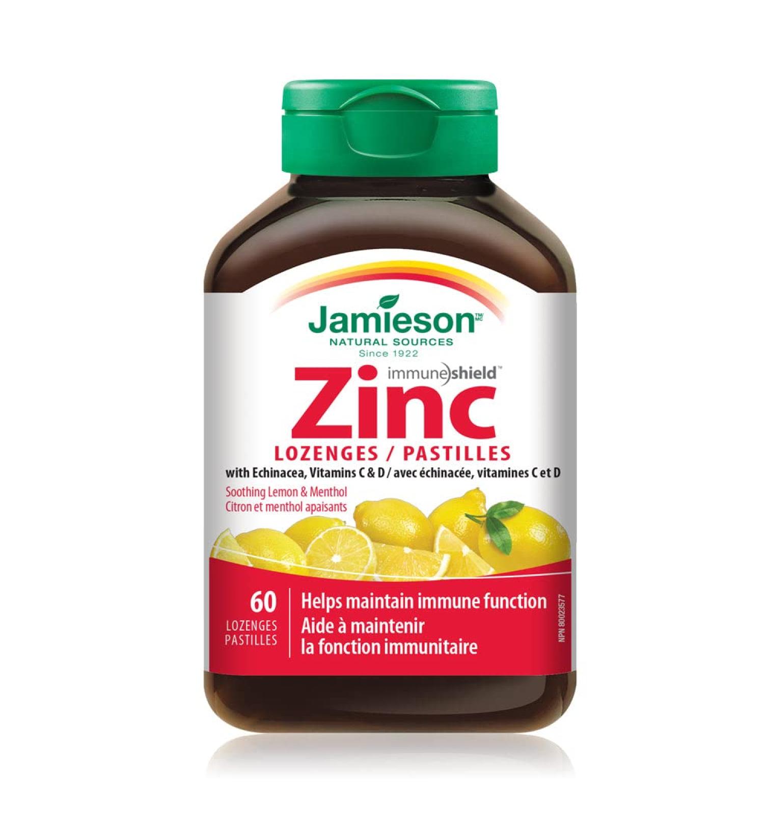Zinc Lozenges with Vitamin C - Immune Support Supplement - Buy Online on GoSupps.com