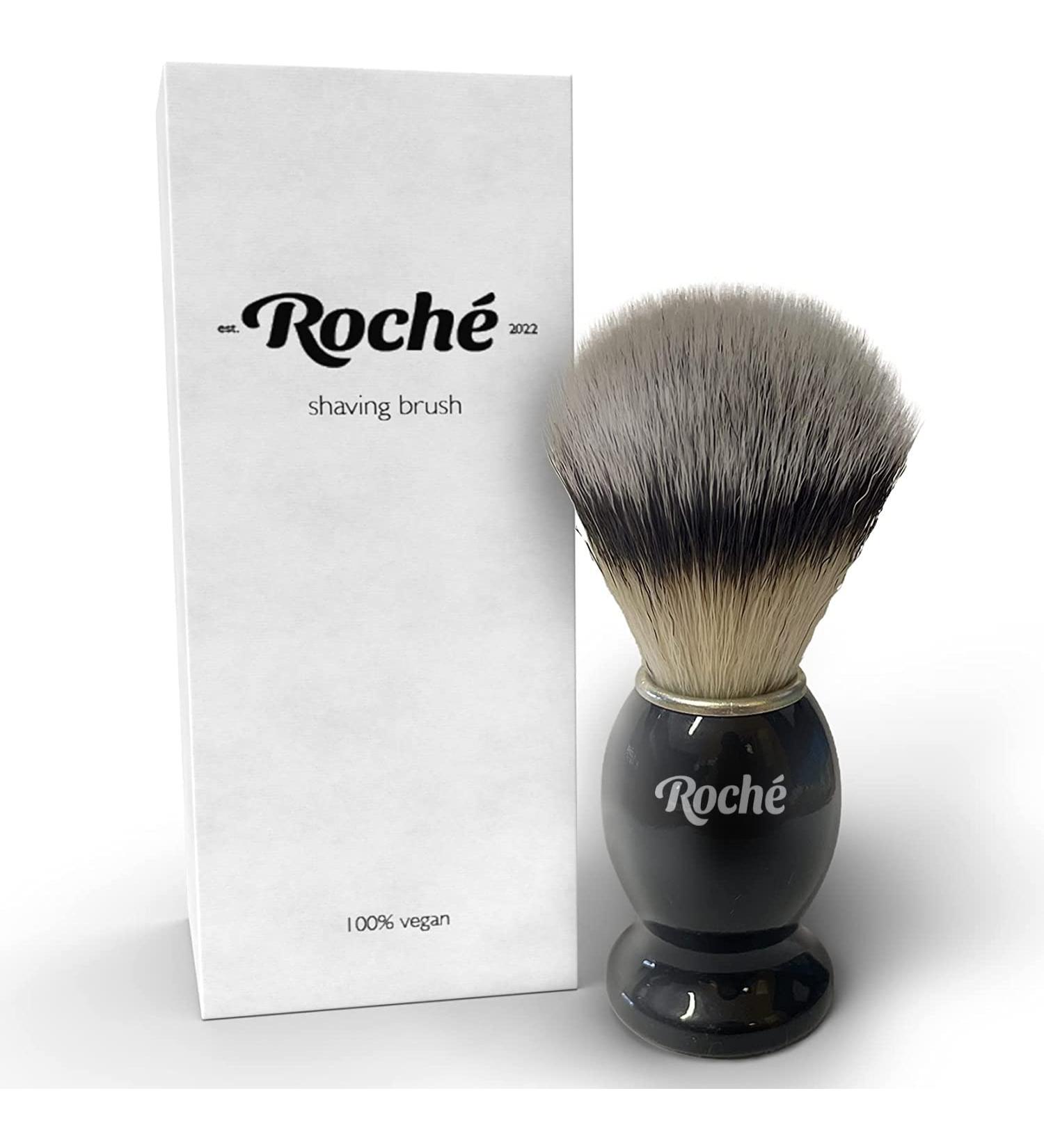 Luxury Exfoliating Synthetic Shaving Brush - Vegan & Sensitive Skin Friendly - Buy Online on GoSupps.com