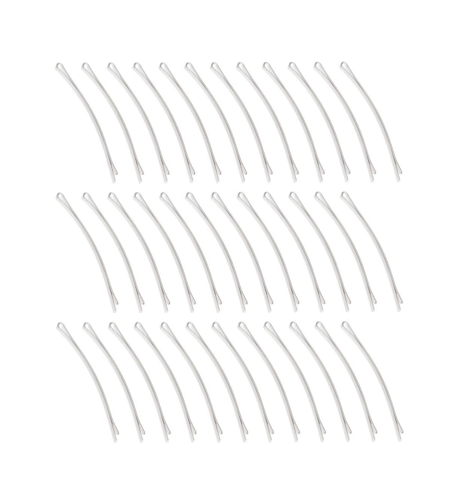 Beaupretty 100 Pieces Long Flat Bobby Pins - Metal Hair Clips for Women & Girls (White) | Perfect Hair Accessories for All Styles - Buy Online on GoSupps.com