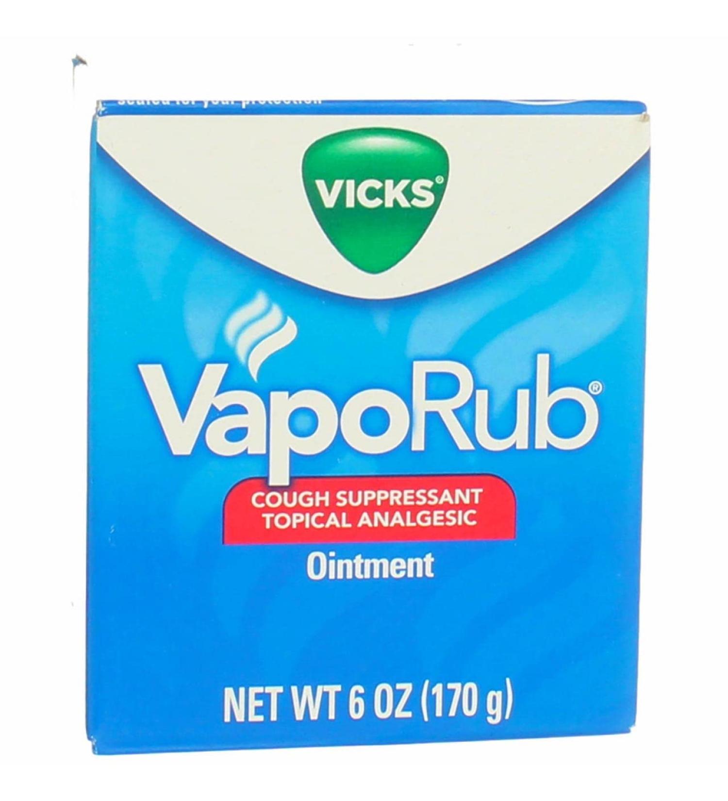 Vicks VapoRub Ointment 6 oz - Fast Relief for Cough and Congestion - Buy Online on GoSupps.com