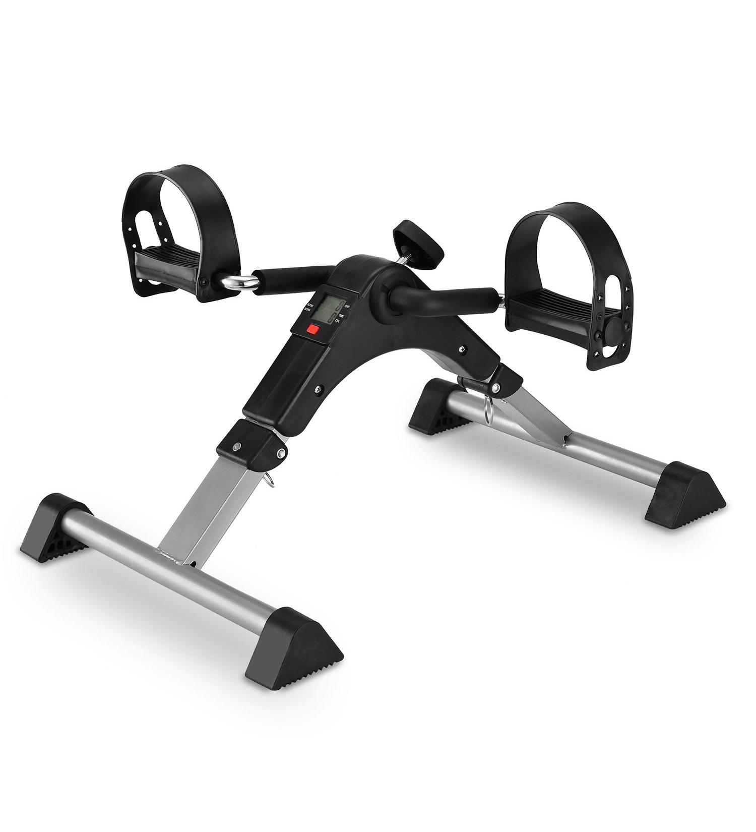 MOMODA Under Desk Bike Pedal Exerciser - Foldable Mini Bike with LCD Display - Grey | Home/Office Leg/Arm Cycling Solution - Buy Online on GoSupps.com