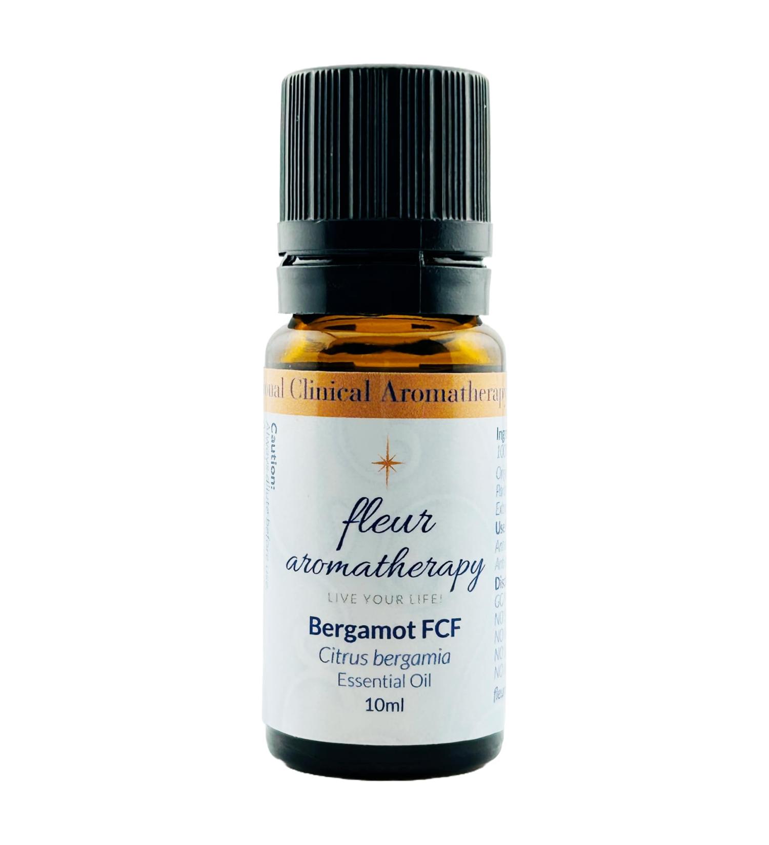 Bergamot (FCF) Essential Oil 10ml 100% Pure Citrus bergamia Cold Pressed Furanocoumarin Free GC/MS Tested Bright Uplifting & Calming Citrus Aroma Therapeutic Quality Fleur Aromatherapy - Buy Online on GoSupps.com