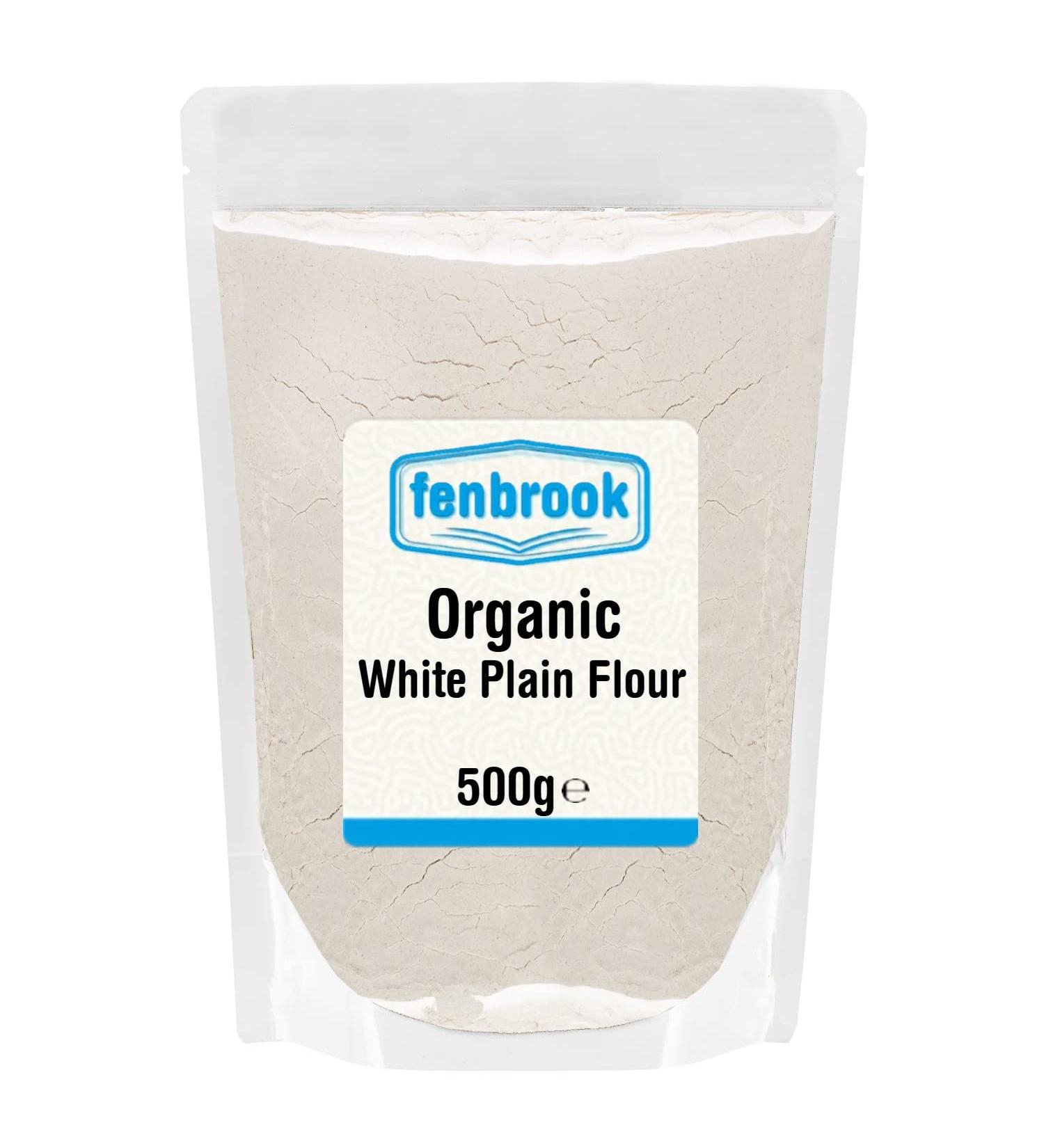Organic White Plain Flour 500g | Certified Organic by Fenbrook Organic - Buy Online on GoSupps.com