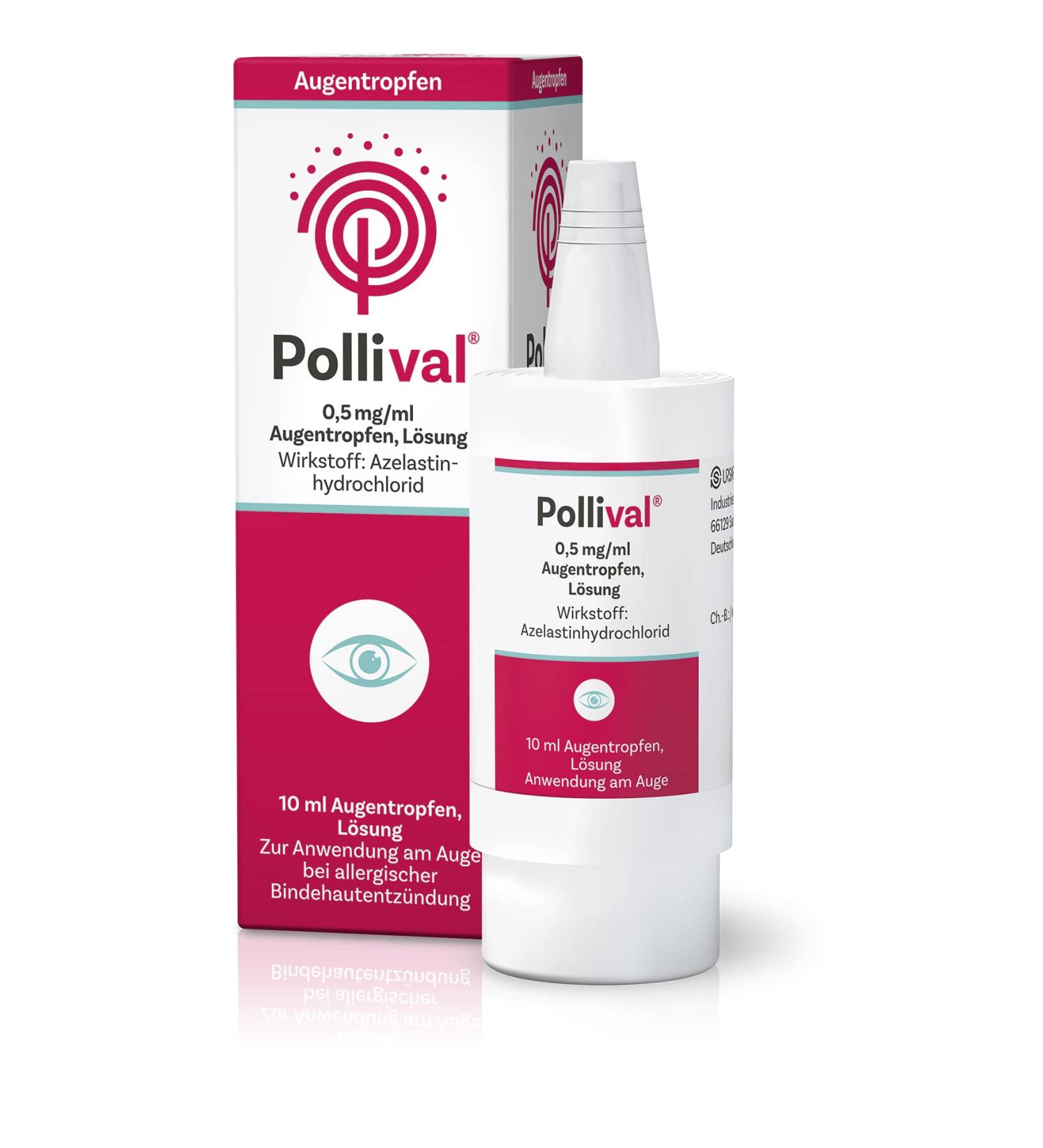 Pollival Eye Drops - Fast Relief for Acute Allergy Symptoms | 10 ml - International Shipping Available - Buy Online on GoSupps.com