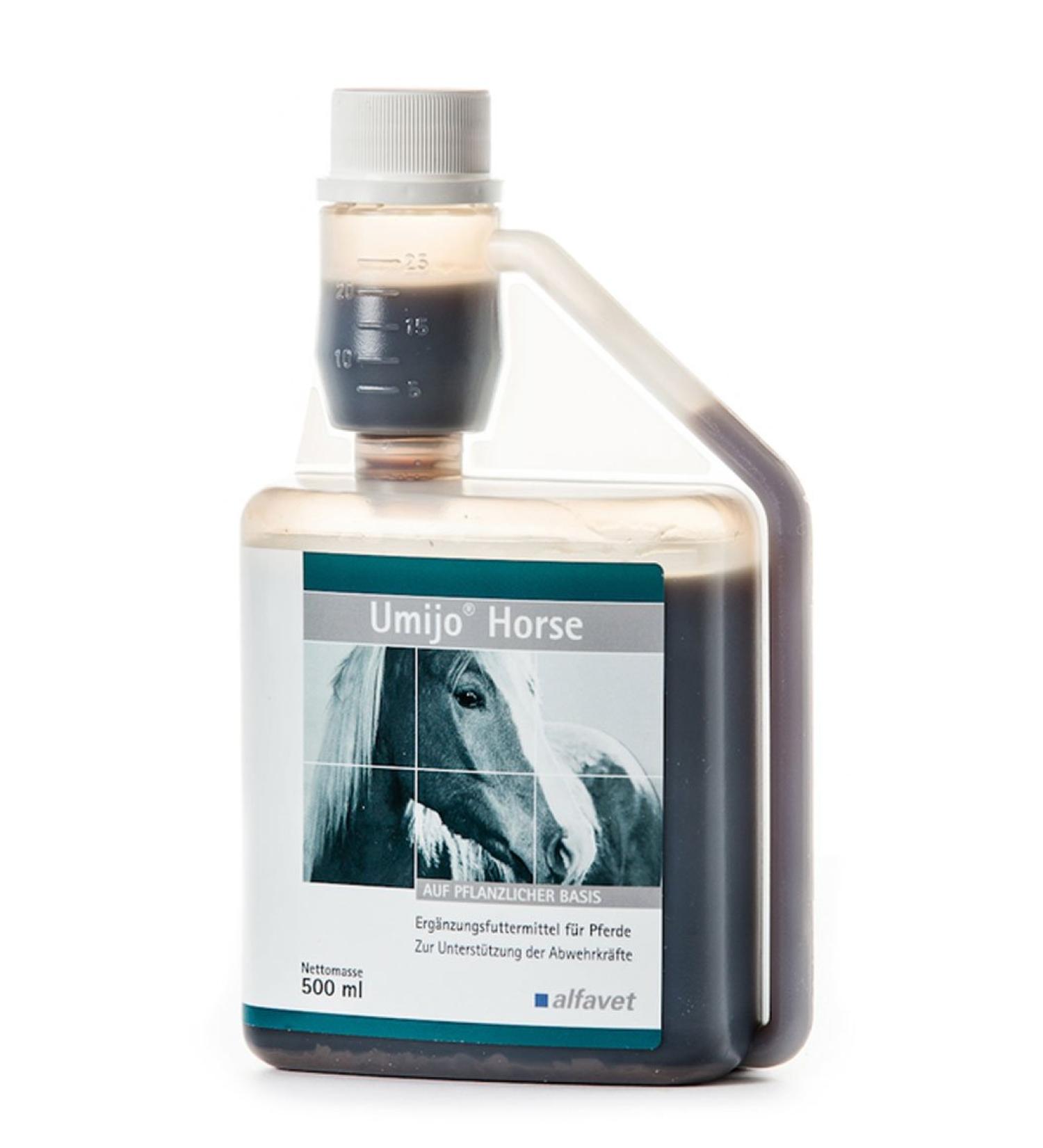 alfavet Umijo Immun Horse, Strengthening Immunity for Horses, Sugar Free Food Supplement, 500 ml Dosing Bottle
