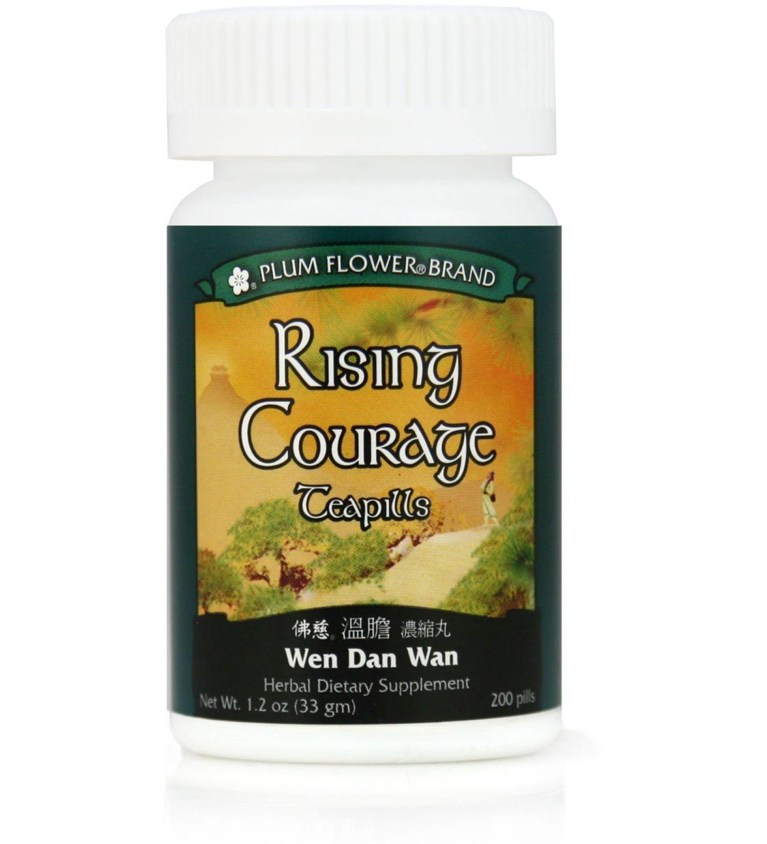 Rising Courage Teapills (Wen Dan Tang Wan) 200 ct Plum Flower
