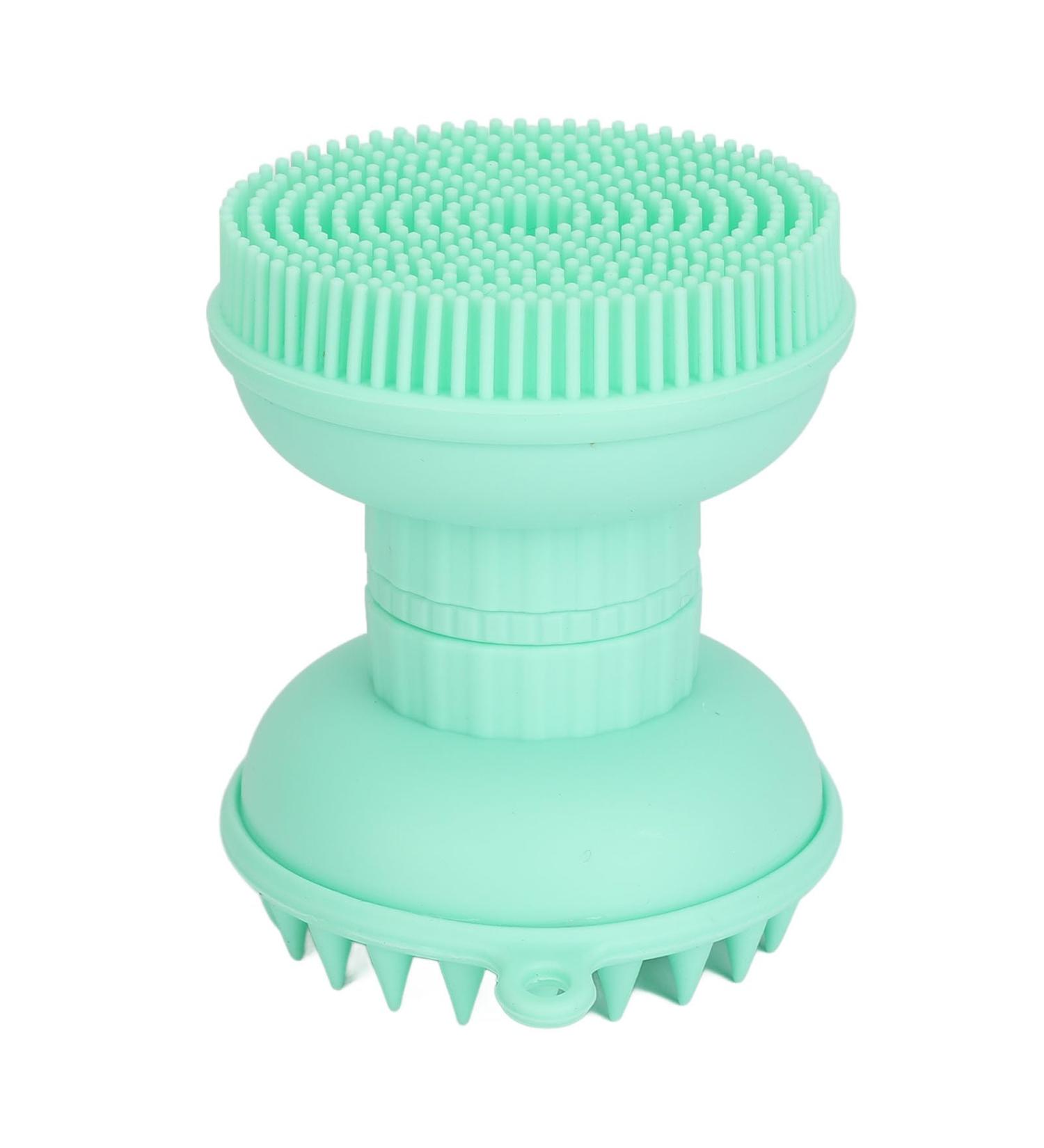 Sonew Dual Head Facial Cleansing Brush | Silicone Scalp Scrubber & Exfoliator for Home & Travel | International Shipping - Buy Online on GoSupps.com