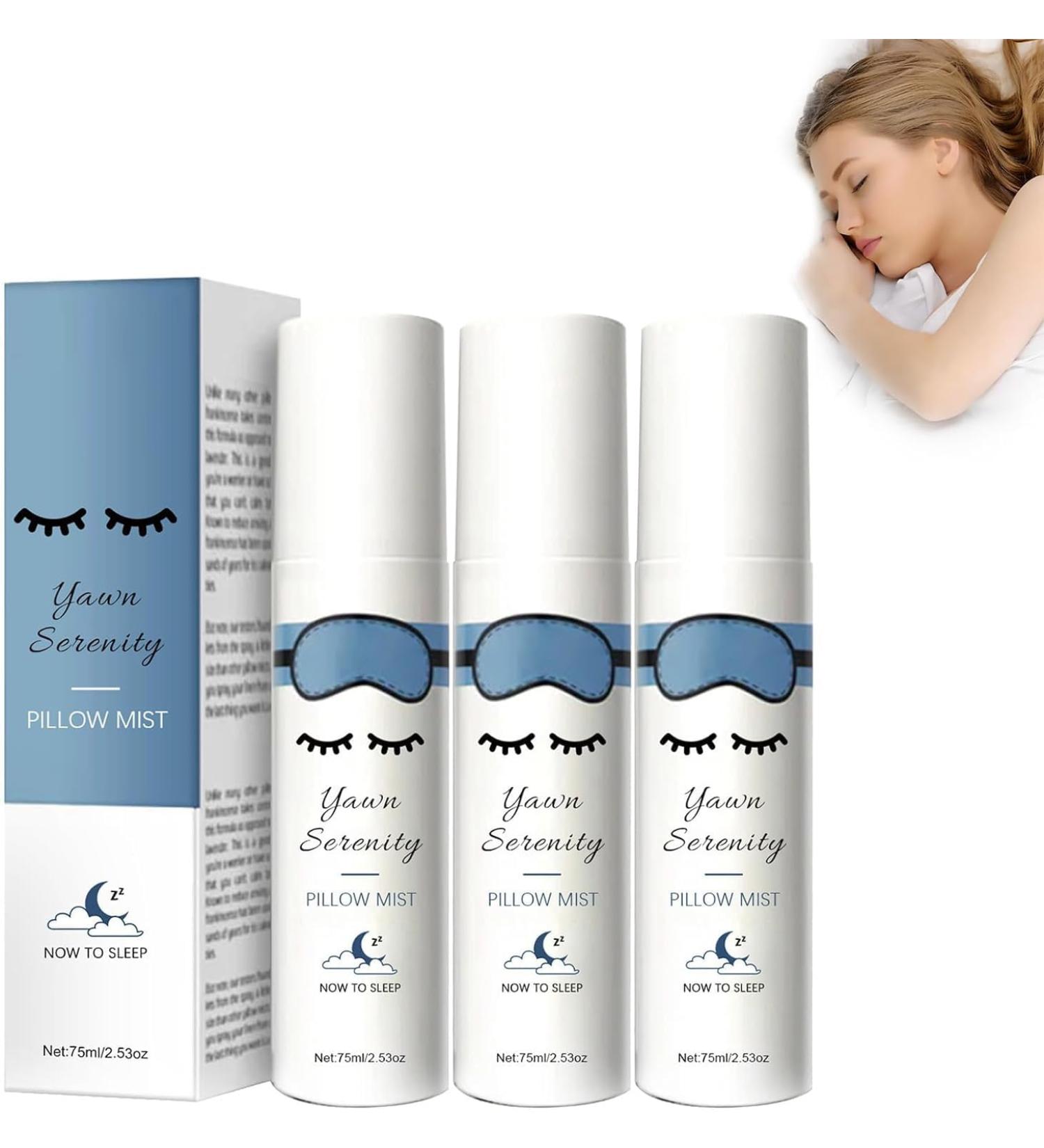 Yawnserenity Ultra Pillow Mist - Oveallgo Yawnserenity Pillow Mist Pillow Mist Sleep Spray Deep Sleep Pillow Spray Fall Asleep Easily and Comfortably (3 Pcs) - Buy Online on GoSupps.com