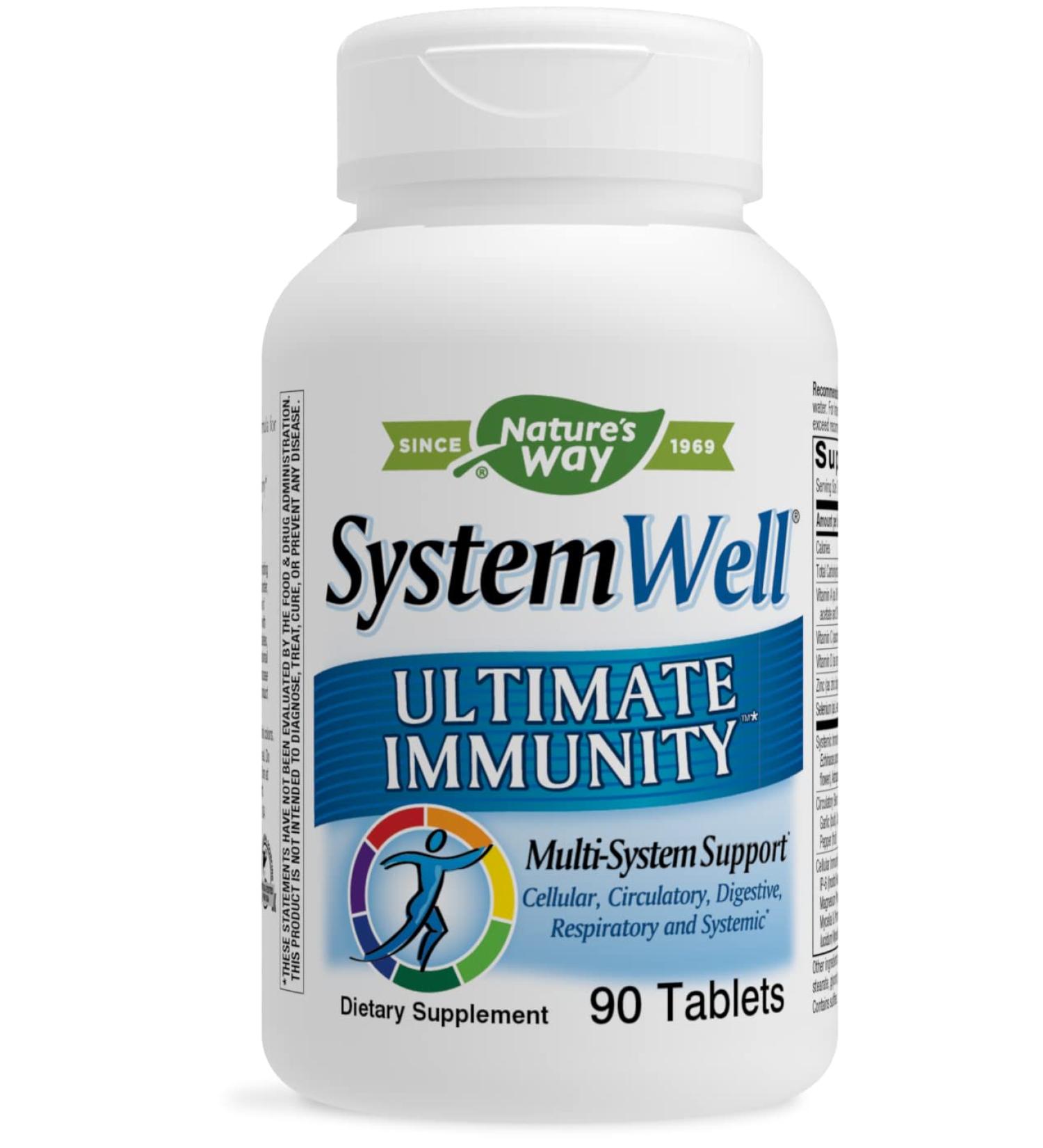 Nature's Way SystemWell Immune System Support - 90 Tablets for Optimal Health - Buy Online on GoSupps.com