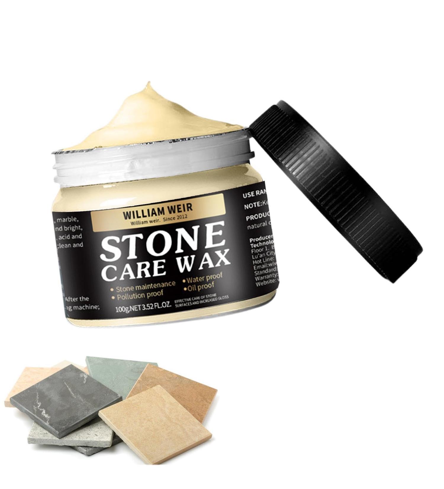 Stone Care Wax 100g | Premium Polishing Wax for Granite Marble & Natural Stone | High Gloss Finish for Furniture Tiles & Floors - Buy Online on GoSupps.com