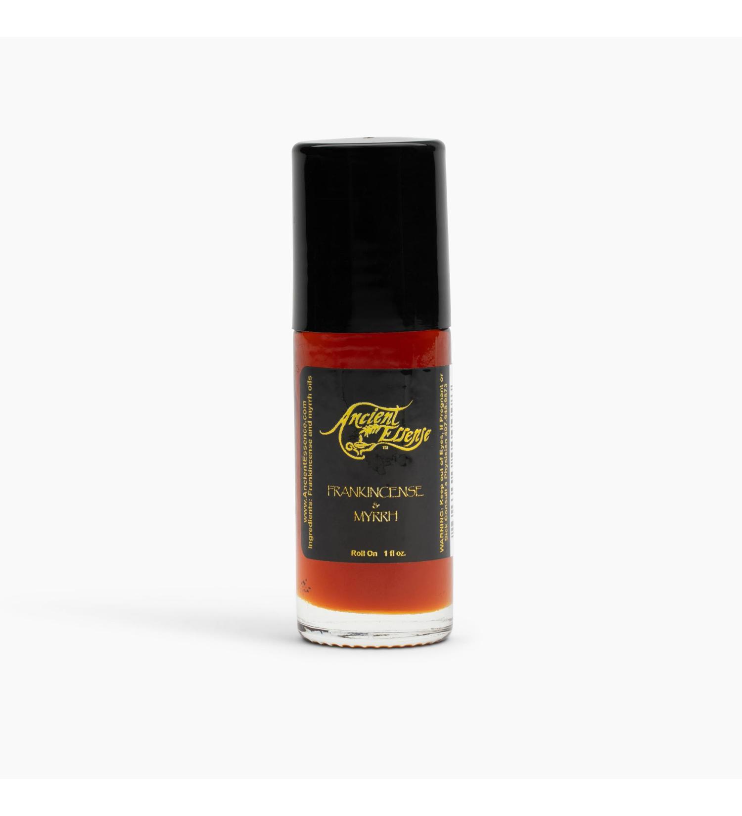 Ancient Essence Pure Frankincense and Myrrh Blend Roll-On Essential Oil Blend Natural Aromatherapy for Mind and Body Harmony - 1 Oz Frankincense and Myrrh Mix