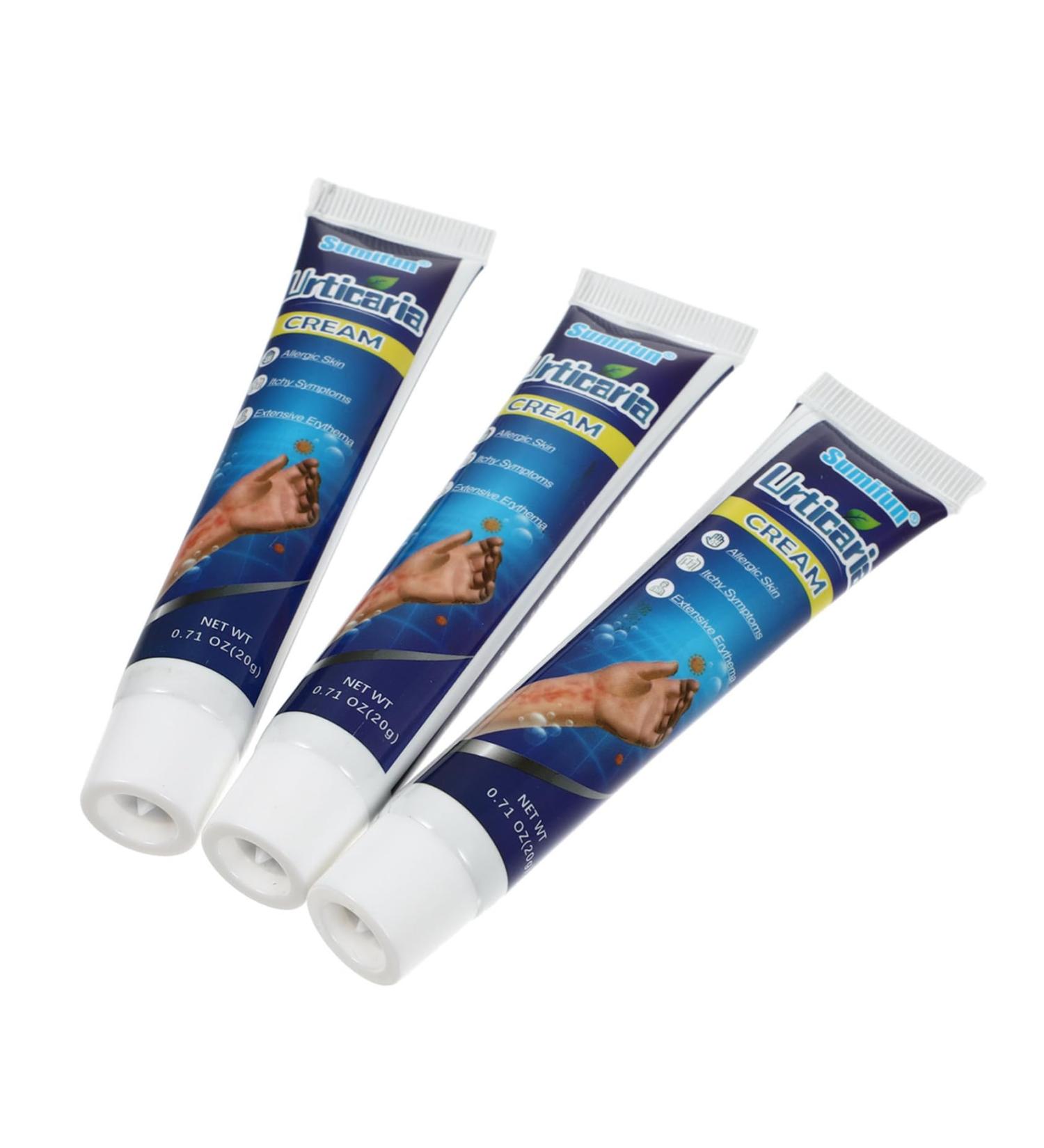 GOOHOCHY 3 Pcs Urticaria Antipruritic Ointment Urticaria Cream Urticaria Antipruritic Plaster Urticaria Medicine Urticaria Antipruritic Cream Cream Ointment Cream Push Type Pp White - Buy Online on GoSupps.com