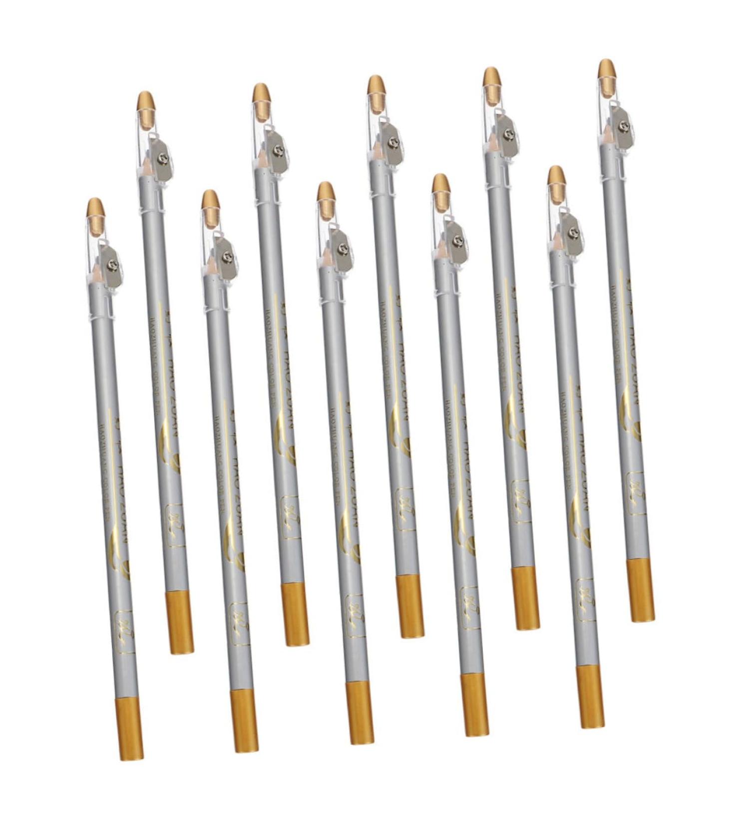 OHPHCALL 10pcs eyebrow pencil sweatproof eyebrow pencil Eyeliner Pencils Cosmetic Tool 1 count (Pack of 1) Grey - Buy Online on GoSupps.com
