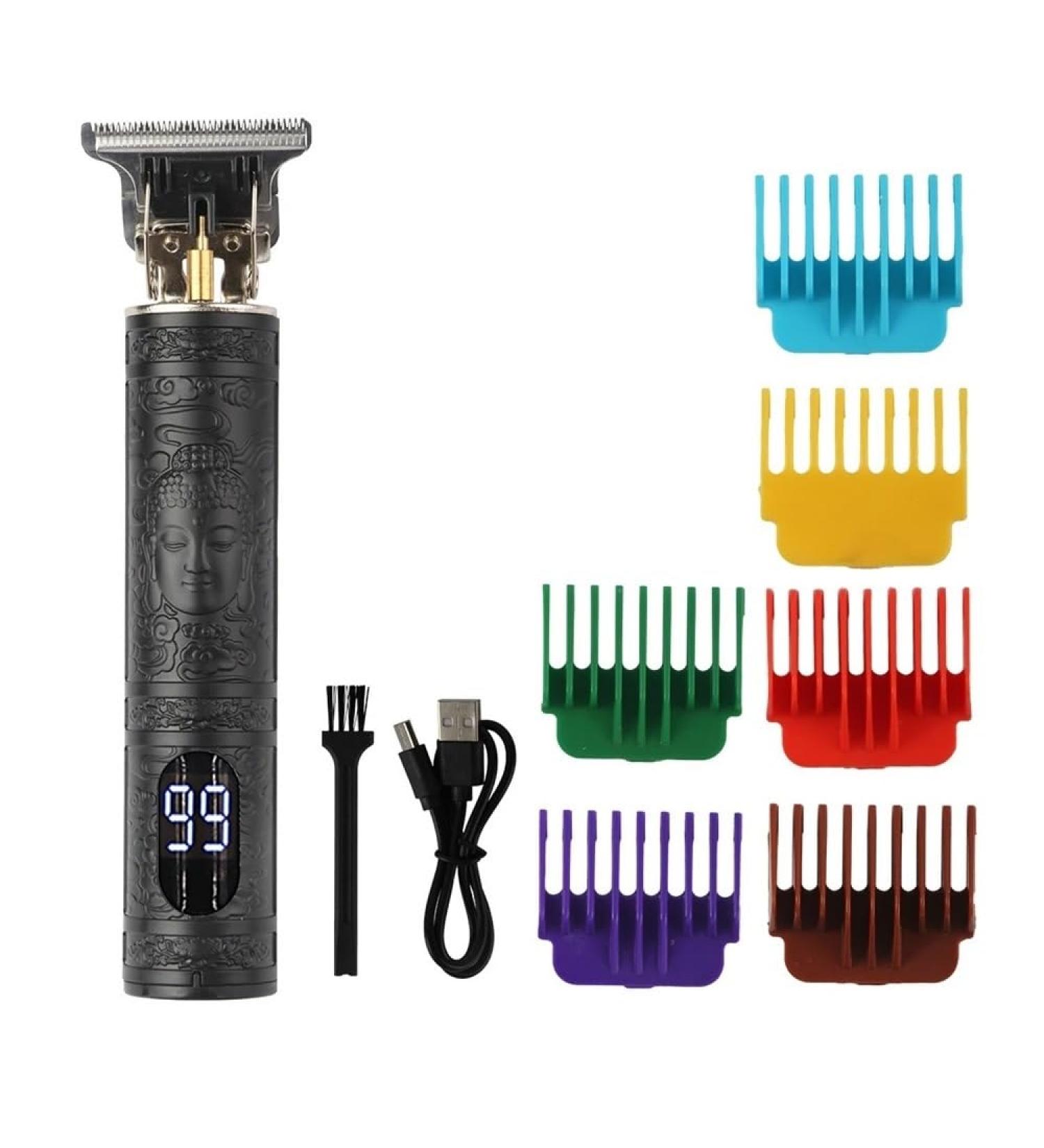 Buy T9 Black Body Hair Clippers - Adjustable Sizes 1.5mm to 9mm Long Battery Life Gift Dragon & Phoenix Buddha - Buy Online on GoSupps.com