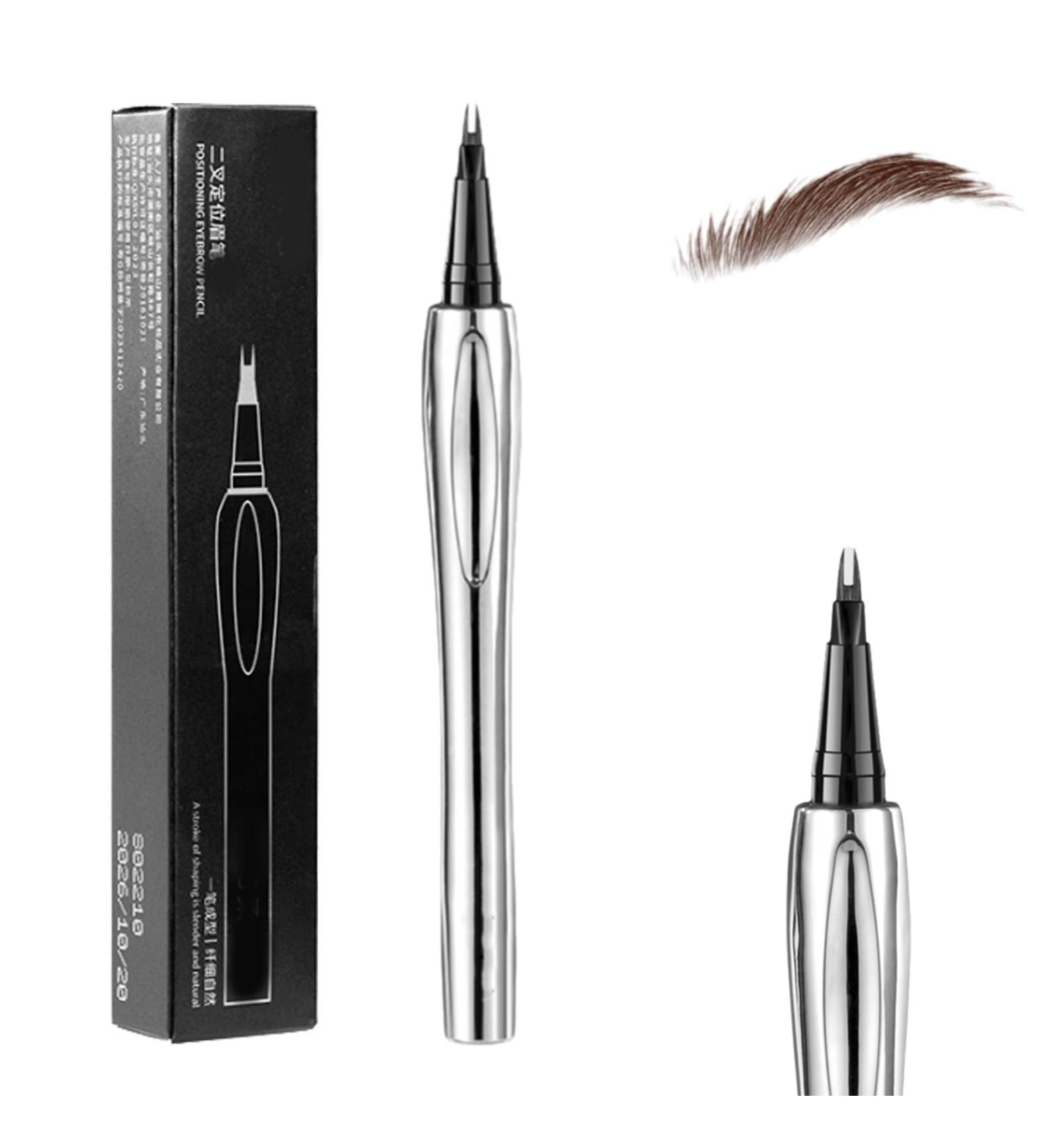 Cooklesa Eyebrow Cooklesa Upgraded Natural Waterproof Eyebrow Pen with Microfine Tip Two-Pronged Eyebrow Pencil Long-Lasting Natural 3D Waterproof Microblading Eyebrow Pen (Brown) - Buy Online on GoSupps.com