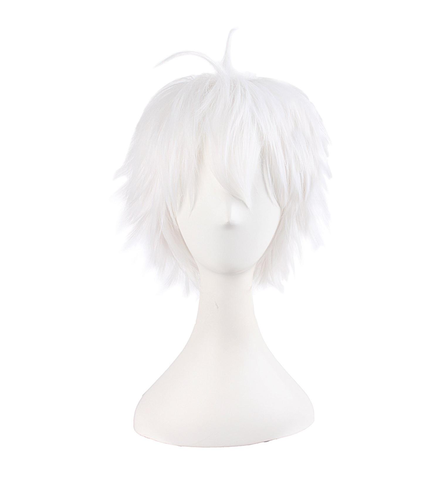 MapofBeauty 14 Inch White Men s Short Hair Ponytail Wig | Cosplay & Party Accessory - Buy Online on GoSupps.com