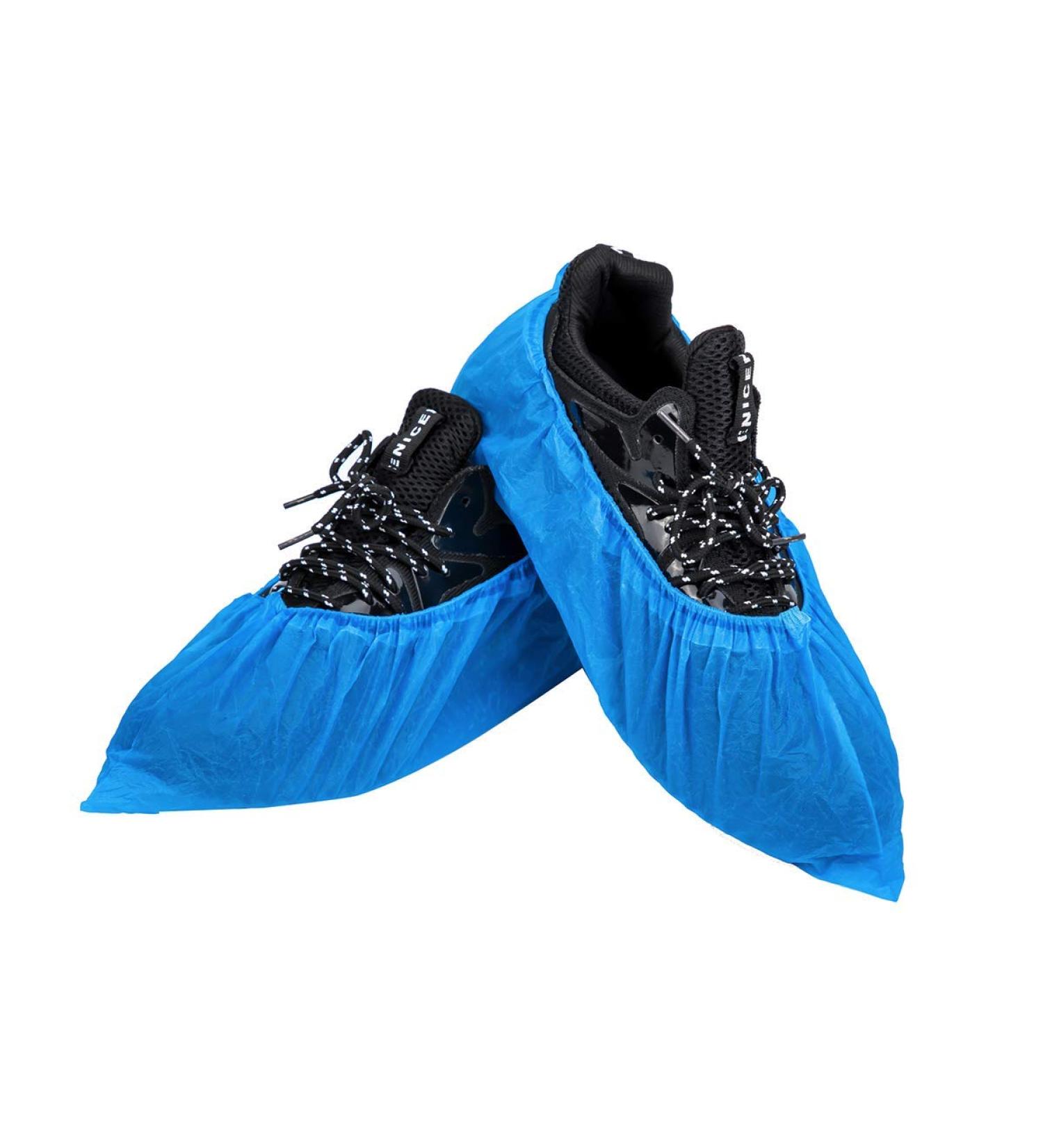 Disposable Shoe Covers & Boot Covers - 100 Pieces (50 Pairs) | Hard-Wearing Water-Repellent Non-Slip | One Size Fits All | International Shipping - Buy Online on GoSupps.com