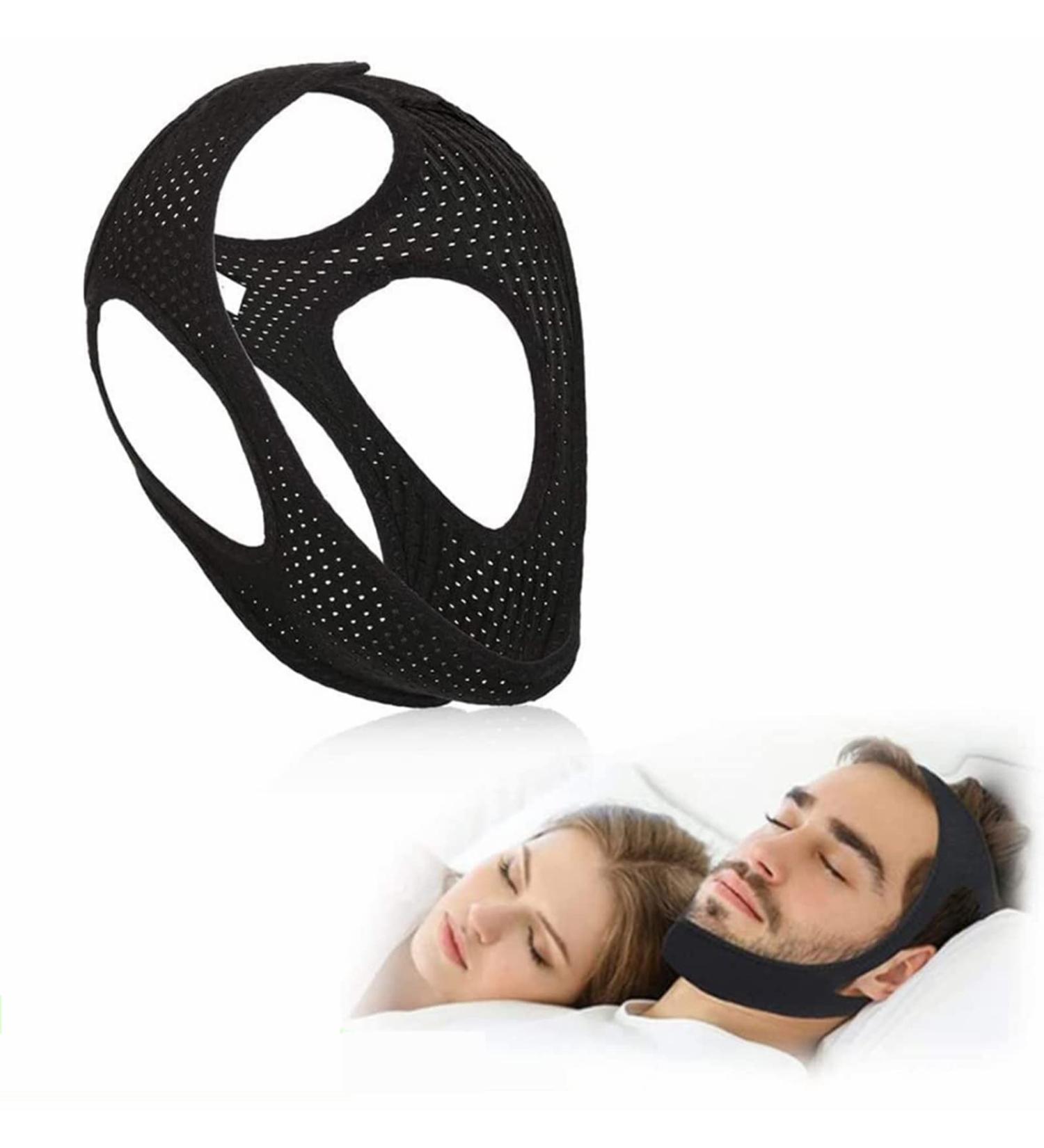 Buy Anti Snoring Chin Straps - Effective Snoring Solutions for 2023 | Reduce Snoring with Our Black Chin Strap - Buy Online on GoSupps.com
