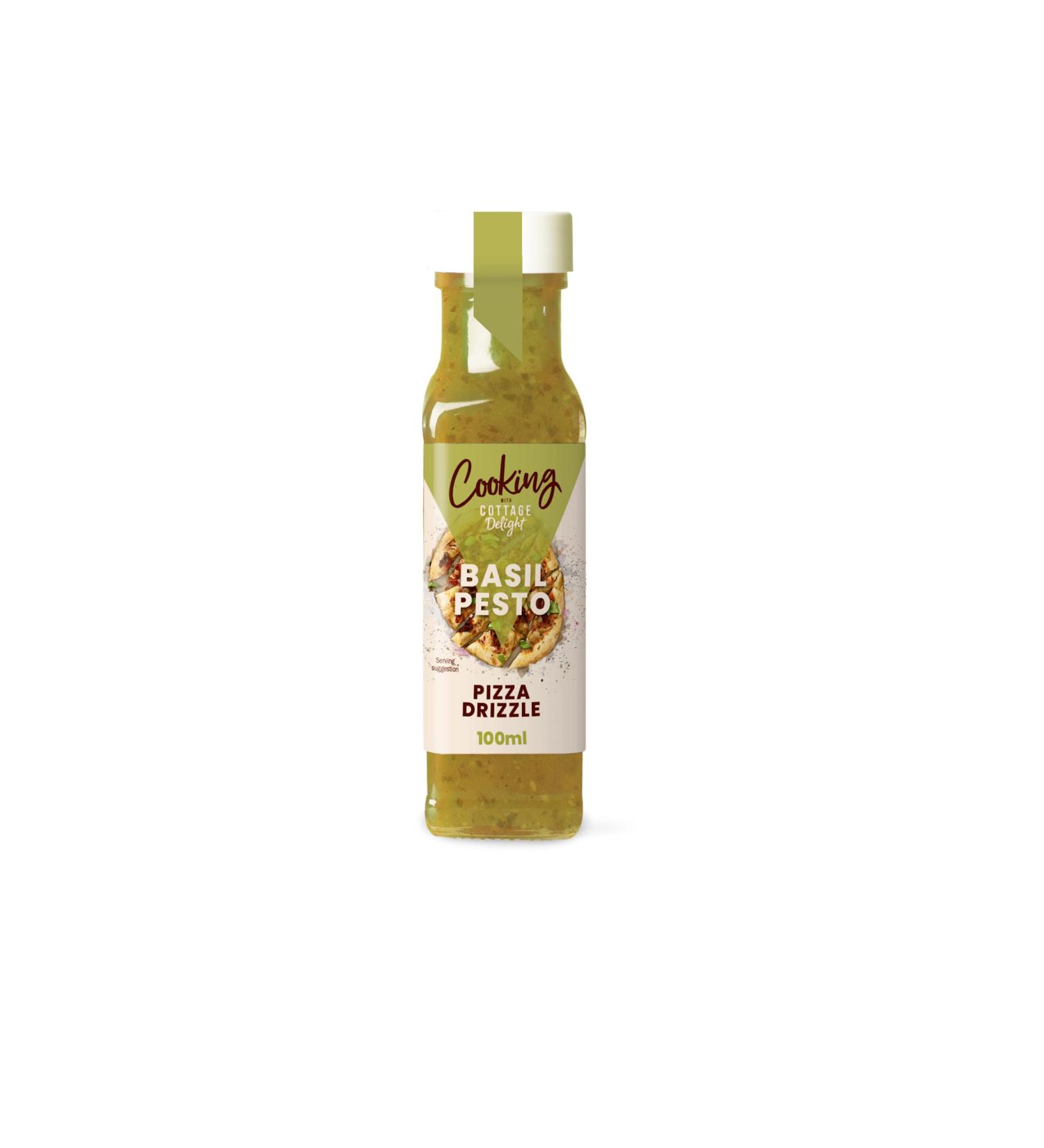 Cottage Delight Basil Pesto Pizza Drizzle 100ml - Buy Online - Buy Online on GoSupps.com