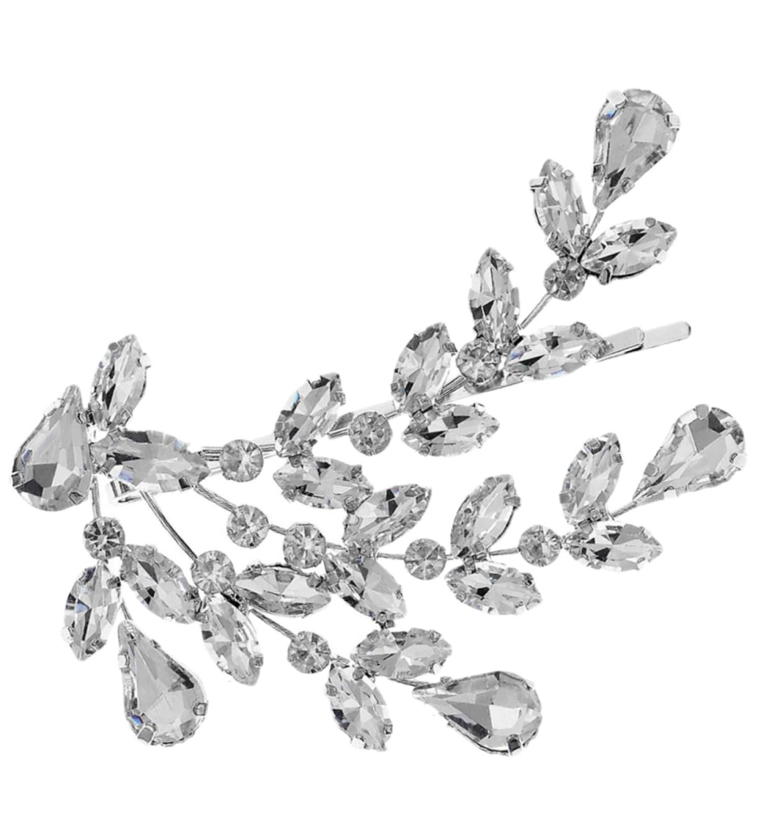 DOITOOL Rhinestone Hair Clip Girls Hair Clips Hair Clips for Girls Diamonds Hair Clip Wedding Hair Pins Diamond Hair Clips Crystal Bobby Zinc Alloy Bride Horse Eye Hair up - Buy Online on GoSupps.com
