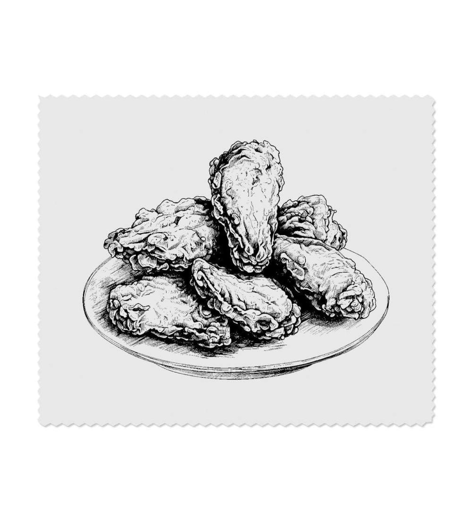 Buy 2 x Fried Chicken Microfiber Cleaning Cloths for Glasses - Perfect for Streak-Free Shine - International Shipping Available - Buy Online on GoSupps.com