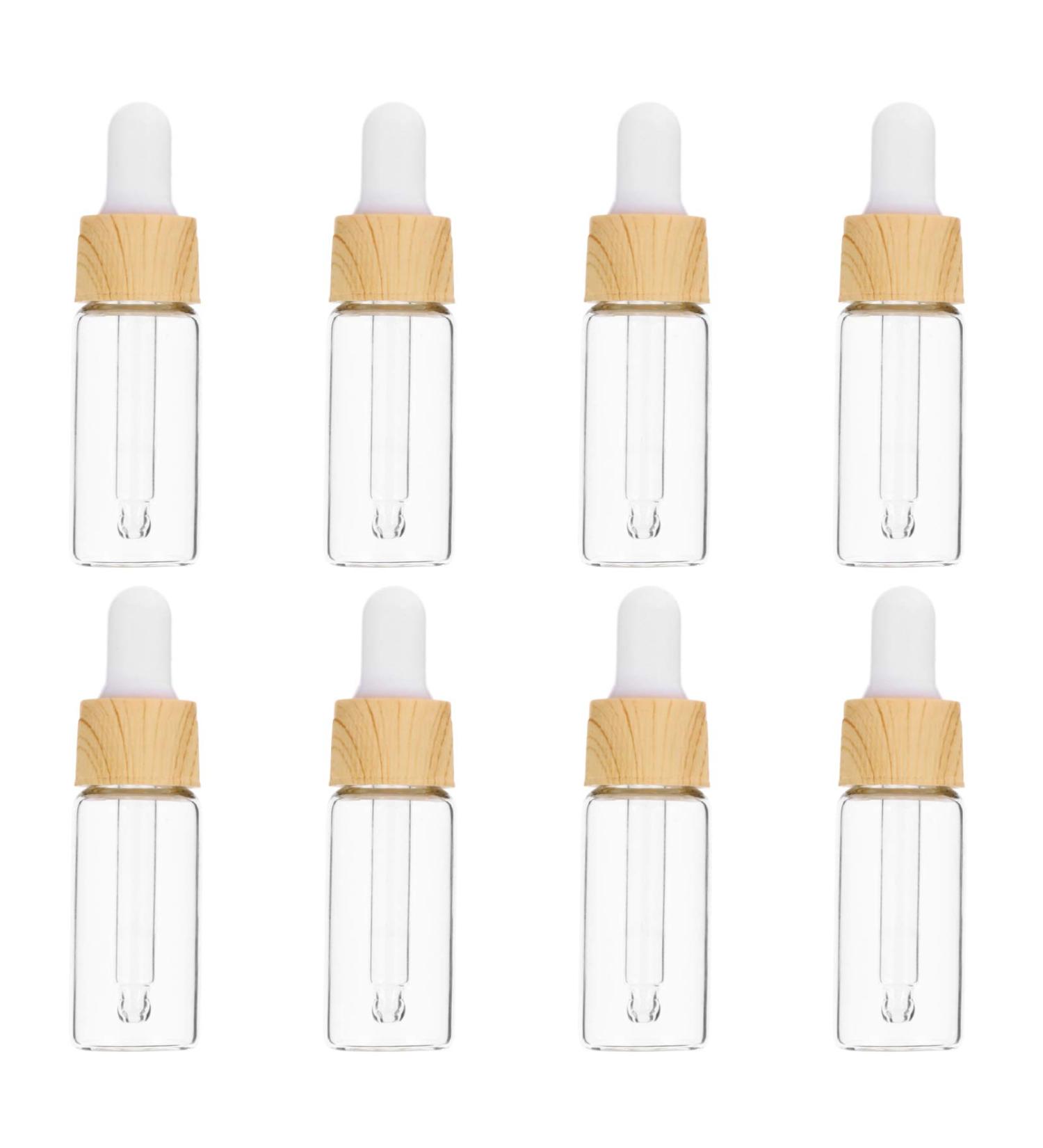 FRCOLOR 8pcs 10ml Clear Glass Pipette Bottles - Empty Essential Oil Sample Vials for International Shipping - Buy Online on GoSupps.com