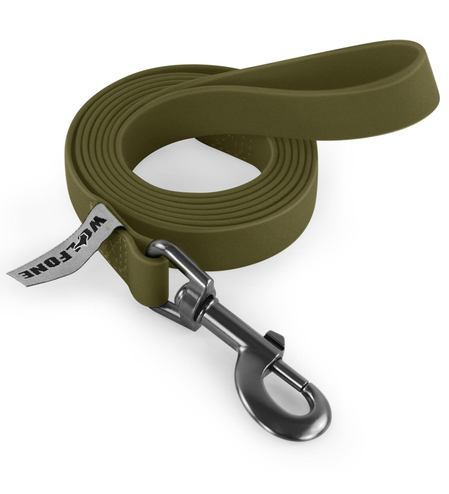 Wolfone 1.5m Army Green Dog Drag Line - Waterproof Durable Training Leash for Recall Swimming & Outdoor Activities - Buy Online on GoSupps.com