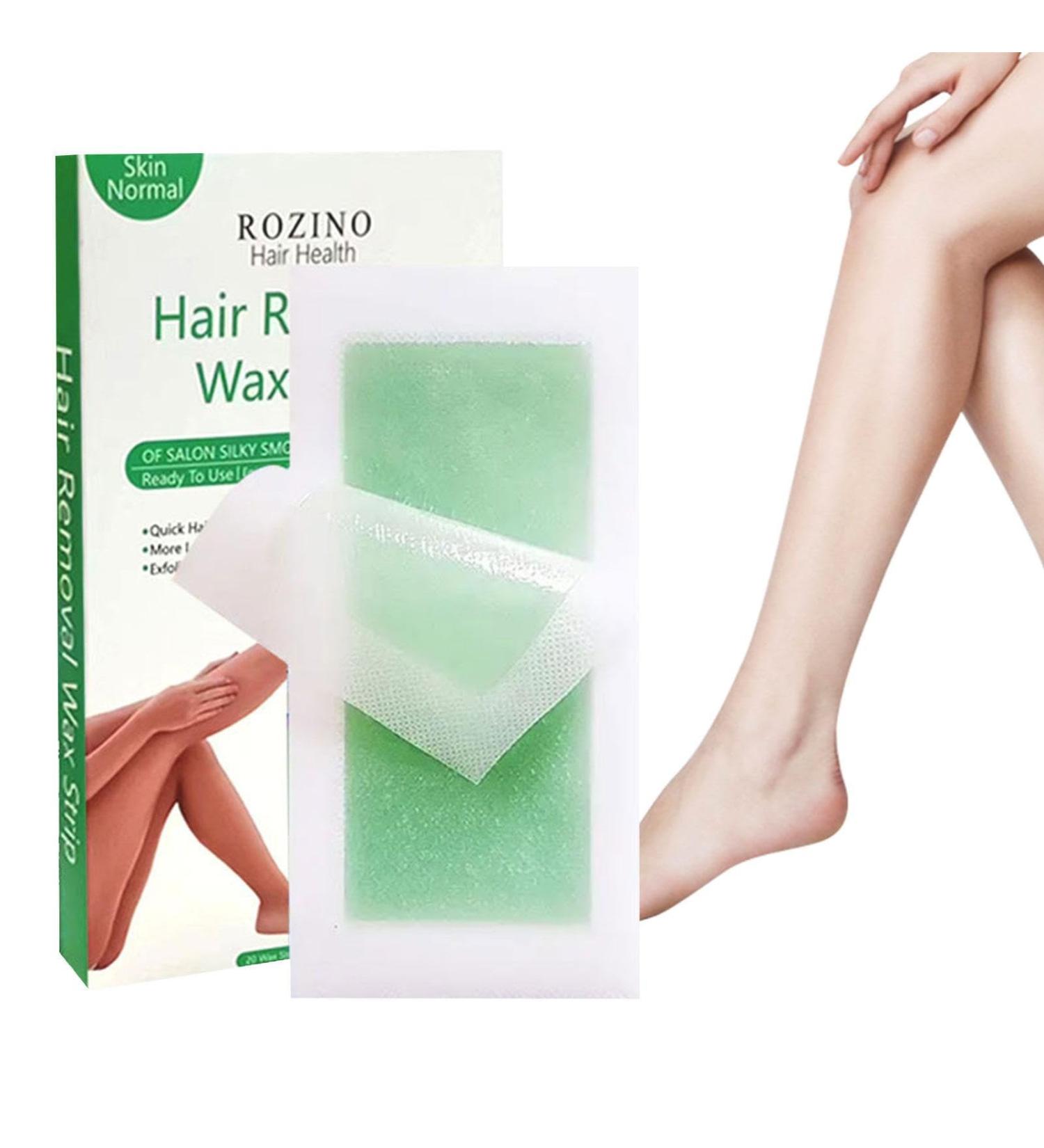 Lead Wax Strips for Women - 20 Durable Natural Hair Removal Sheets | Unisex Wax Paper for Body Arms Legs & Face - Buy Online on GoSupps.com