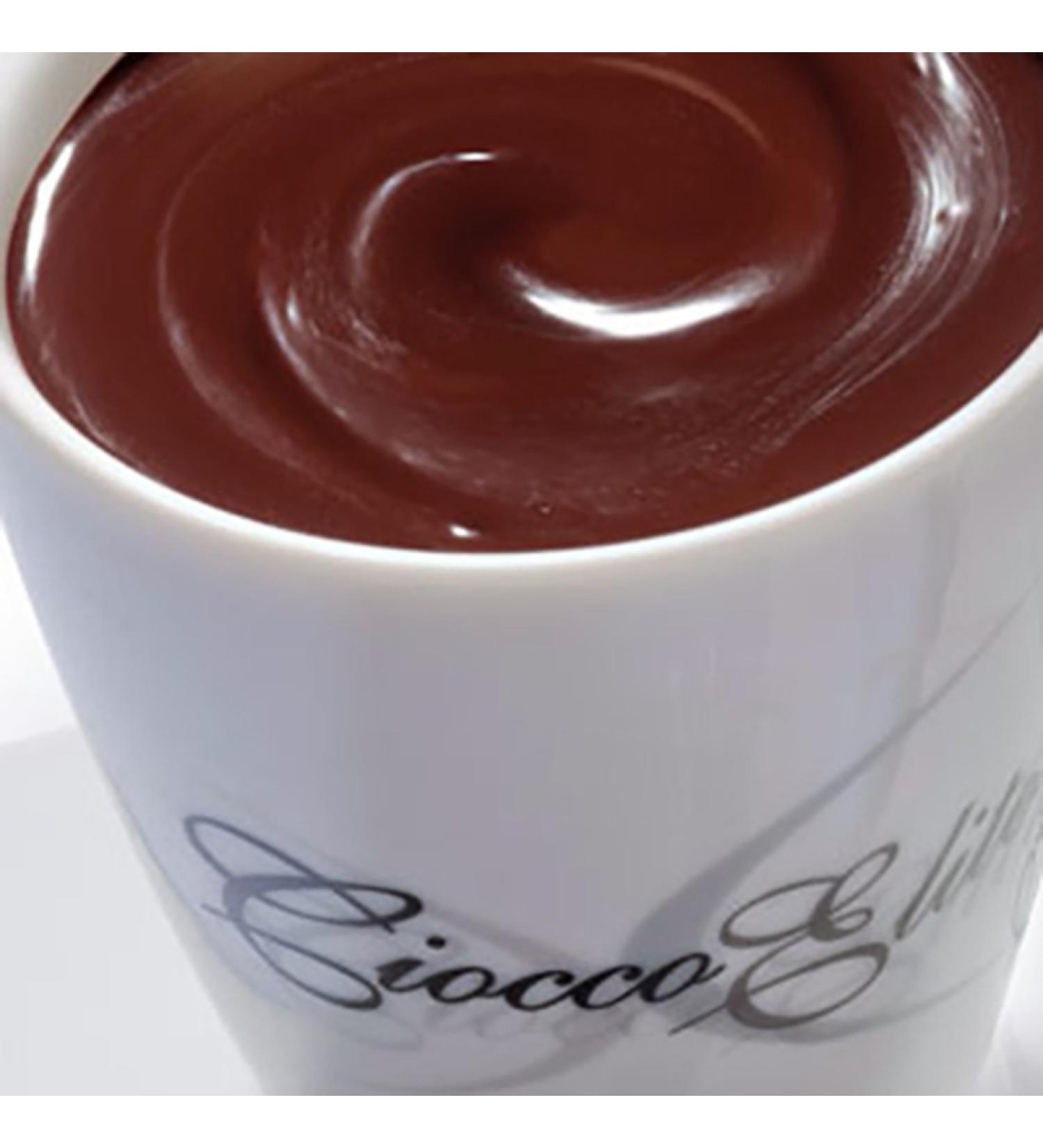 Oasi's Classic Hot Chocolate - Prepared for Pastry Hot Chocolate with Cocoa 22/24 - Glutin Free and Non-GMO - Ciocco Elite Line for Pasticerie Oasi's Kg 1