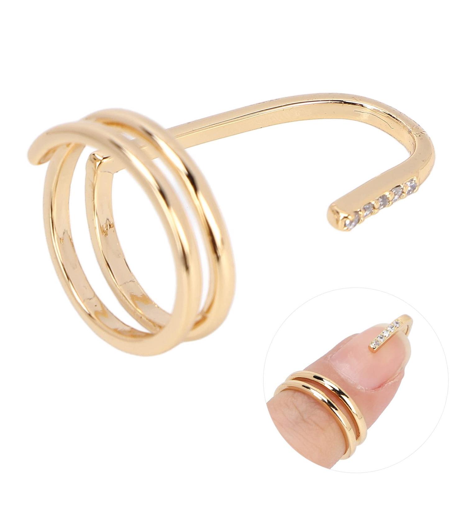 Fashion Decorative Nail Tach Women Luxury Fingernails Tach Fingertip Jewelry Nail Art Tach Ladies Wea Tach Nail Accessories Highlight the Art Charm Make Your Nail Beauty and Charm(3050 gold) - Buy Online on GoSupps.com
