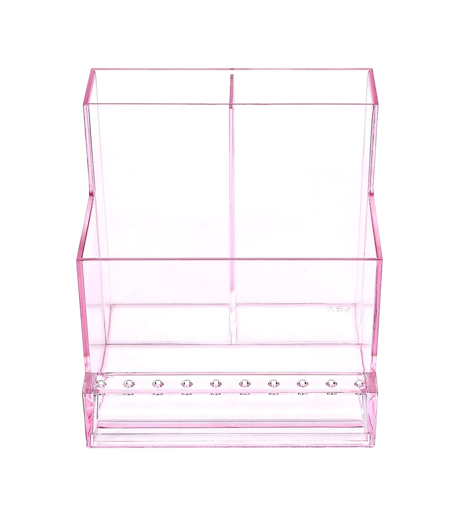 FRCOLOR Nail Drill Bit Holder Box - Professional Pink Organizer for Nail Art Polishing and Grinding Bits - Buy Online on GoSupps.com