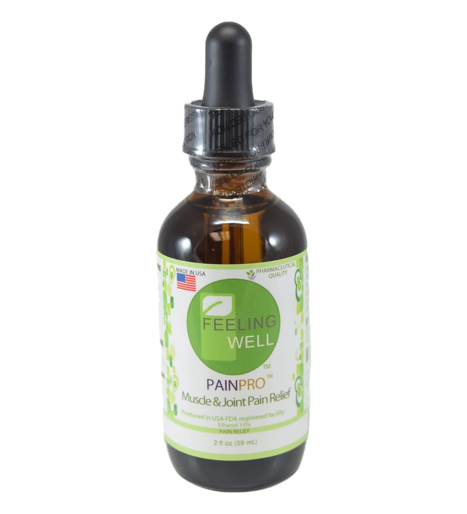 Feeling Well OTC PainPro 2oz Dropper - Muscle & Joint Pain Relief - Buy Online on GoSupps.com