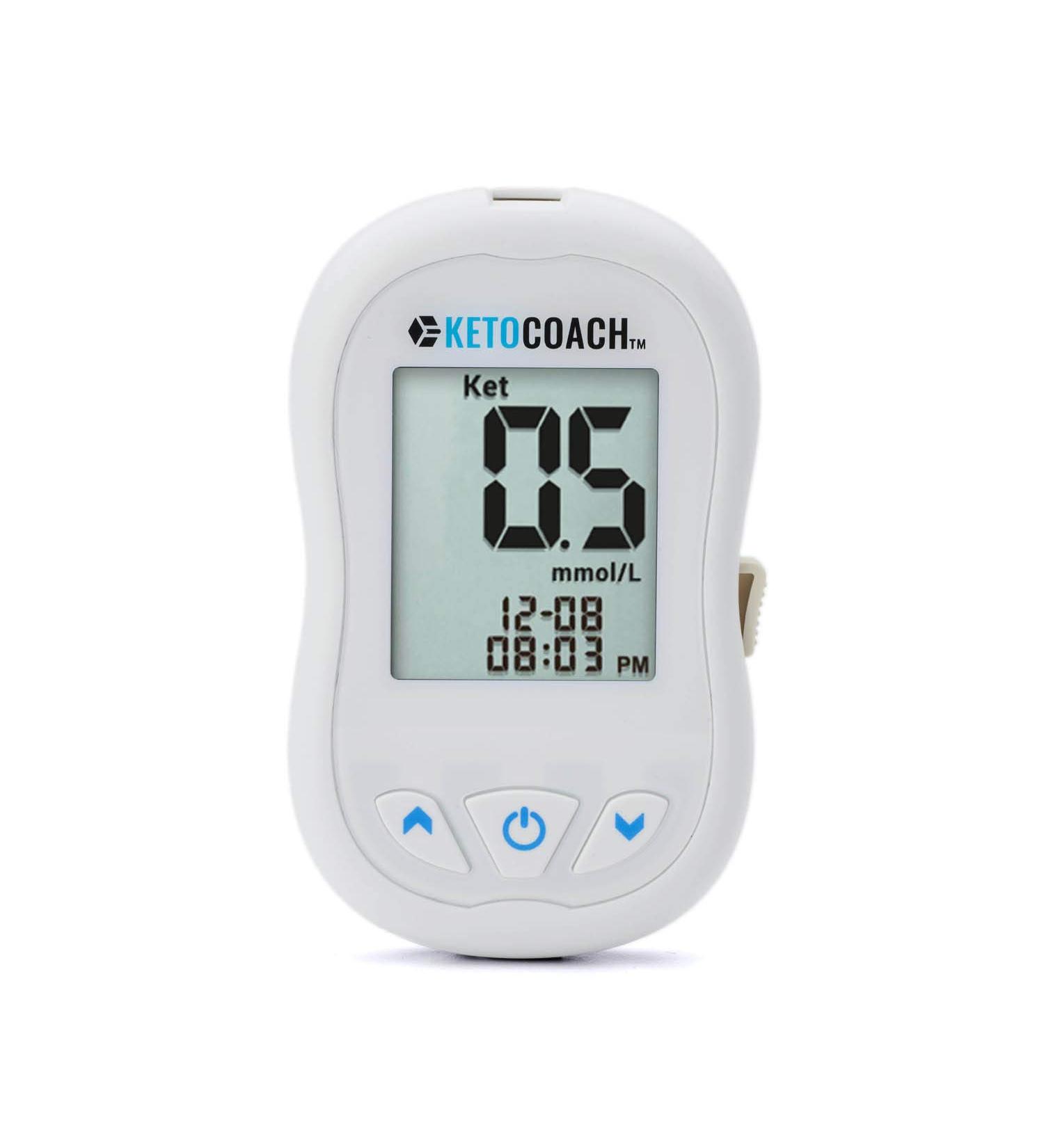 KetoCoach Blood Ketone Meter Starter Kit - Accurate Ketosis Testing for Keto Diet | Measure Blood Ketones Easily - Buy Online on GoSupps.com