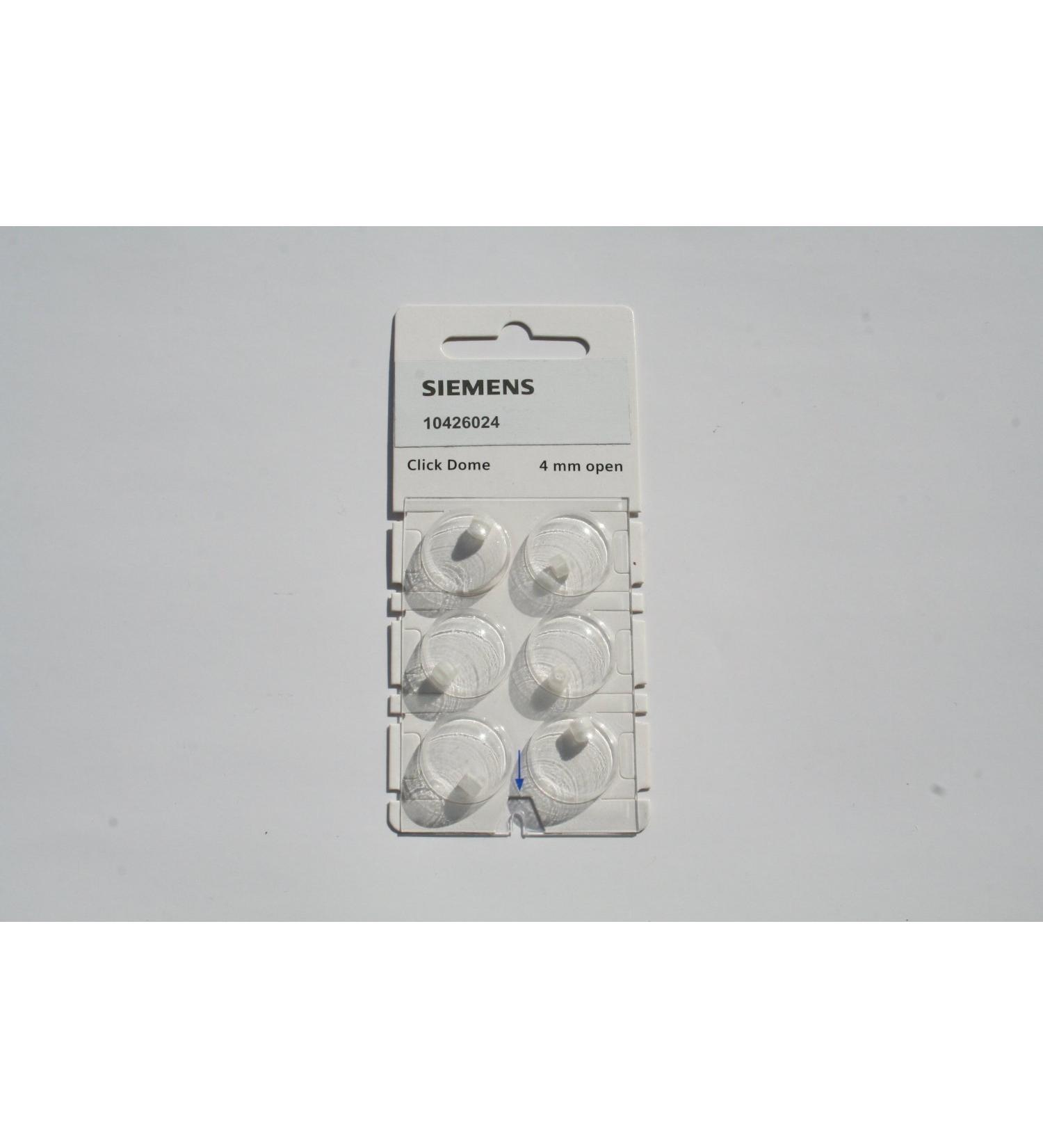 Siemens Click Dome 4 mm Open For RIC Hearing Aids - 6 Domes Each by Siemens