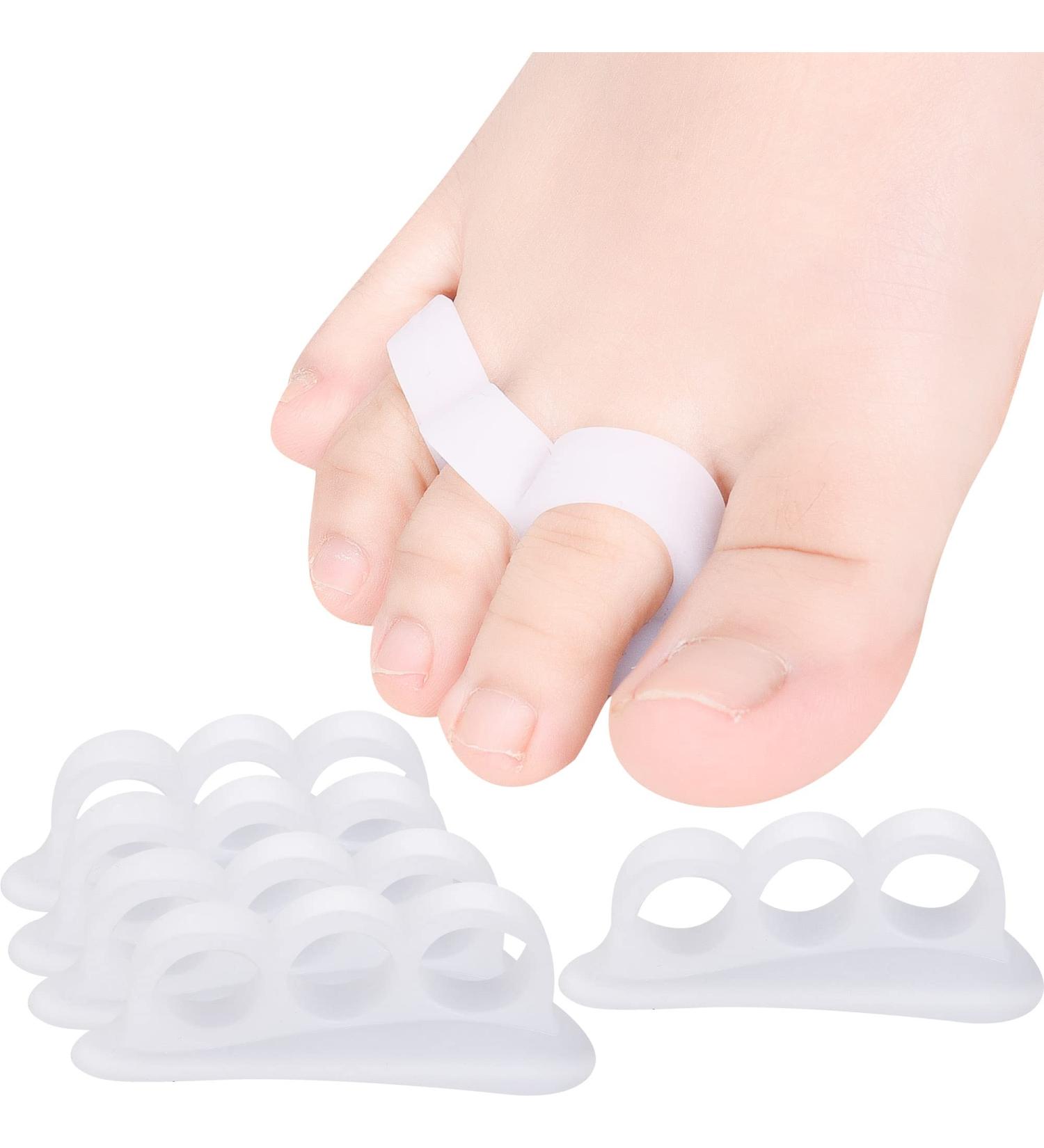 DYKOOK Hammer Toe Straightener Set - 6 PCS Toe Corrector Gels for Crooked Toes | 3 Loop Design for Joint Realignment | Gel Splints for Cushion Support - Buy Online on GoSupps.com