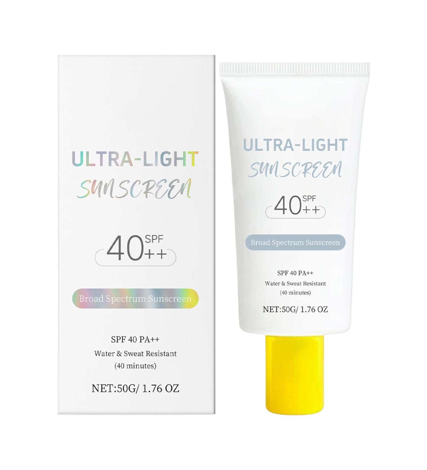 YNPQTDS Moisturizing Sunscreen 50 Grams UV Protective Moisturizing Sunscreen Broad Spectrum Lightweight Skin Care Without Oil NonGreasy For Women And Men Everyday - Buy Online on GoSupps.com